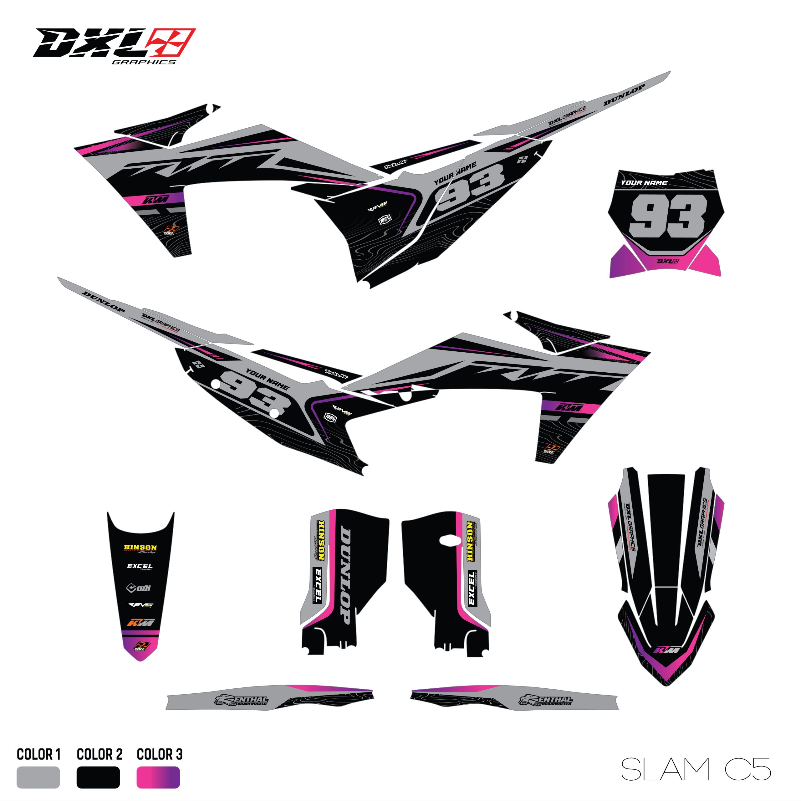 KTM SX-SXF EXC-EXC-F FULL GRAPHICS KIT