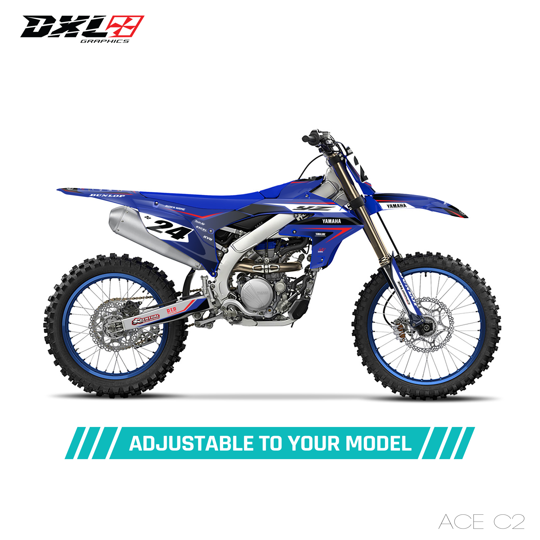 YAMAHA YZF 250 450 FULL GRAPHICS KIT