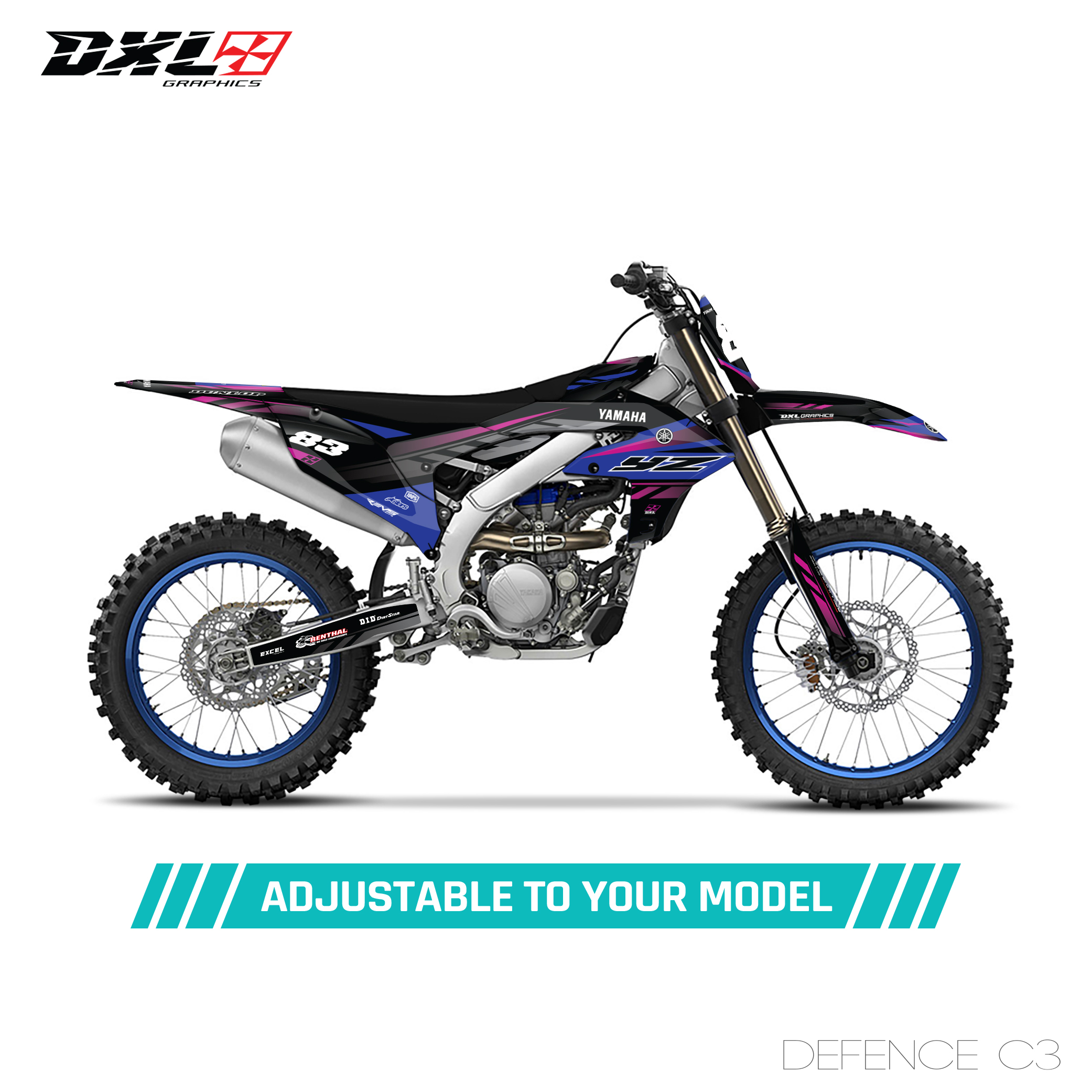 YAMAHA YZF 250 450 FULL GRAPHICS KIT