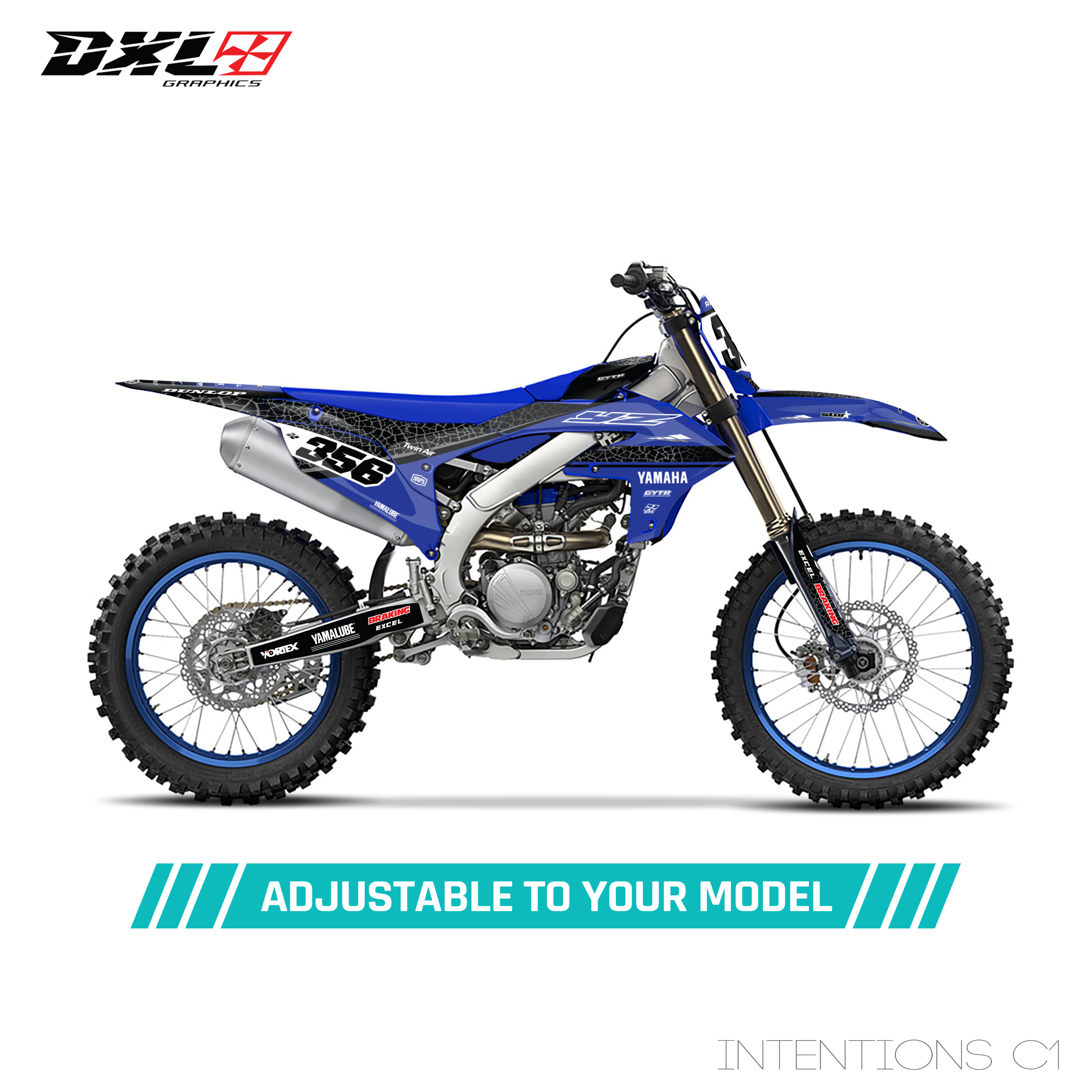 YAMAHA YZF 250 450 FULL GRAPHICS KIT