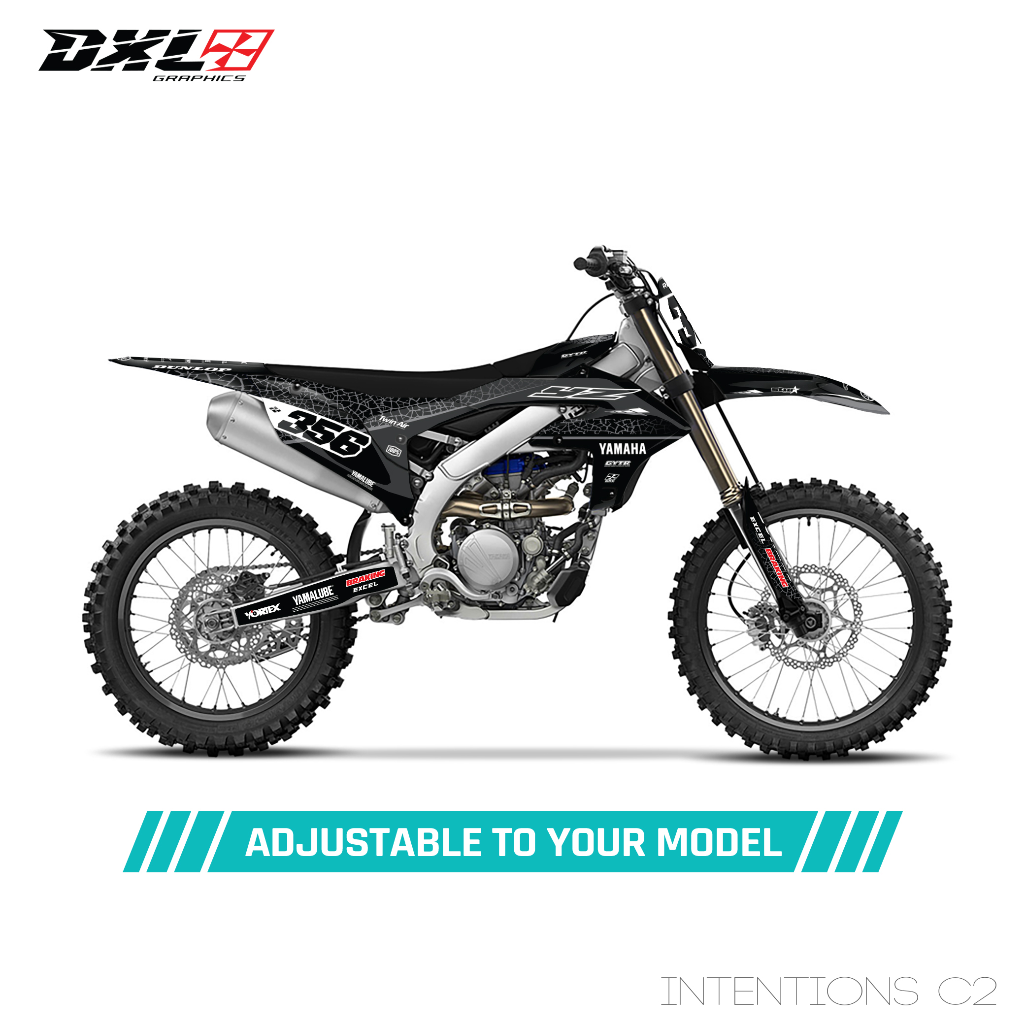 YAMAHA YZF 250 450 FULL GRAPHICS KIT
