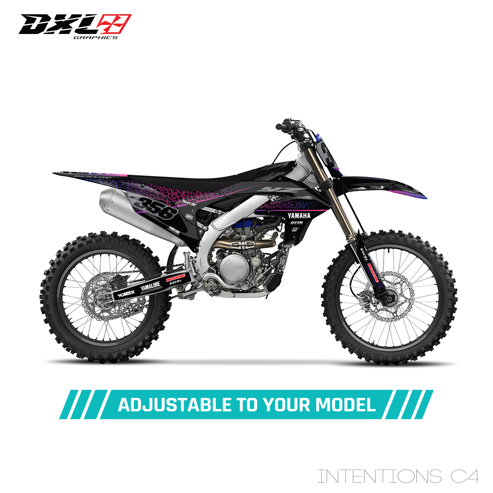 YAMAHA YZF 250 450 FULL GRAPHICS KIT
