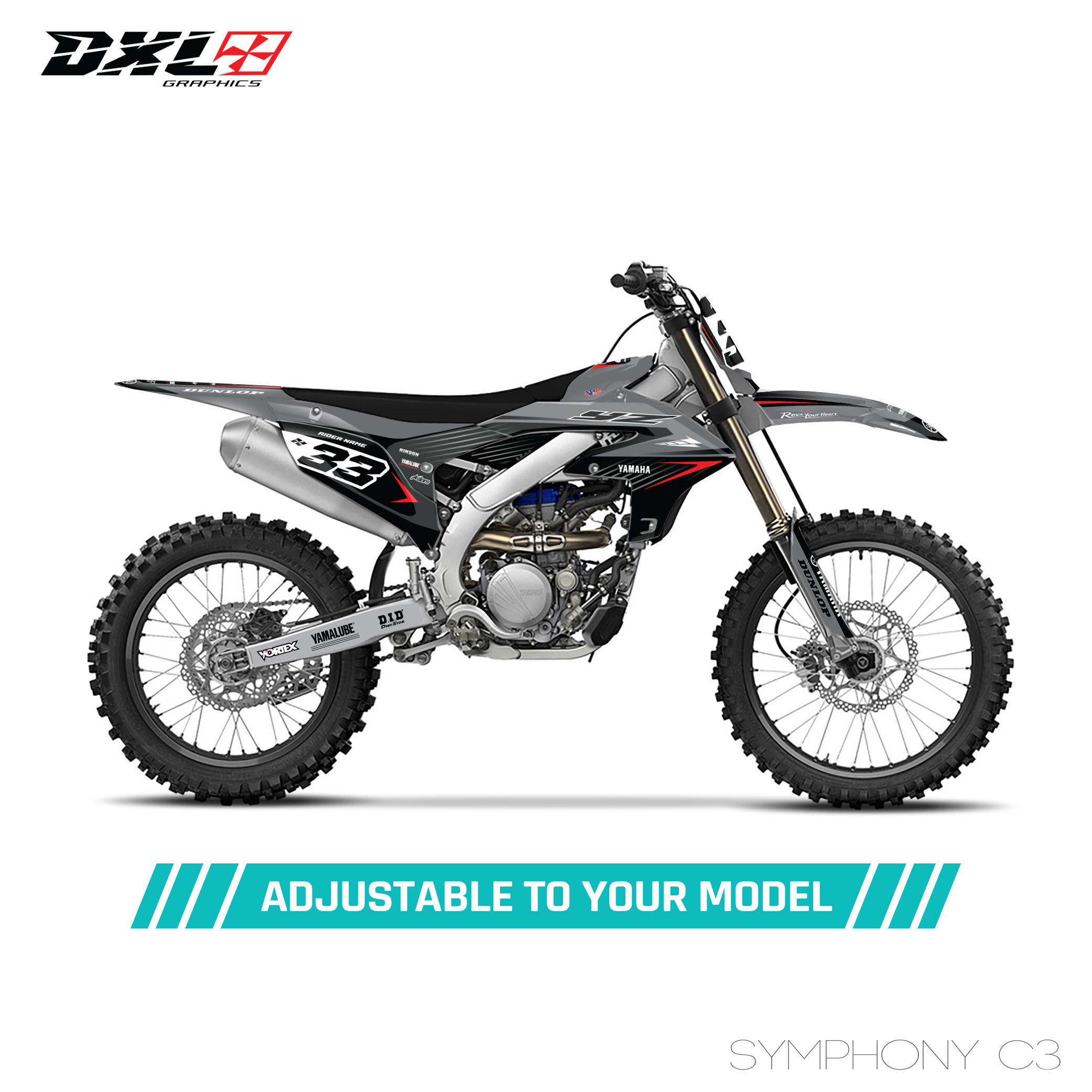 YAMAHA YZF 250 450 FULL GRAPHICS KIT