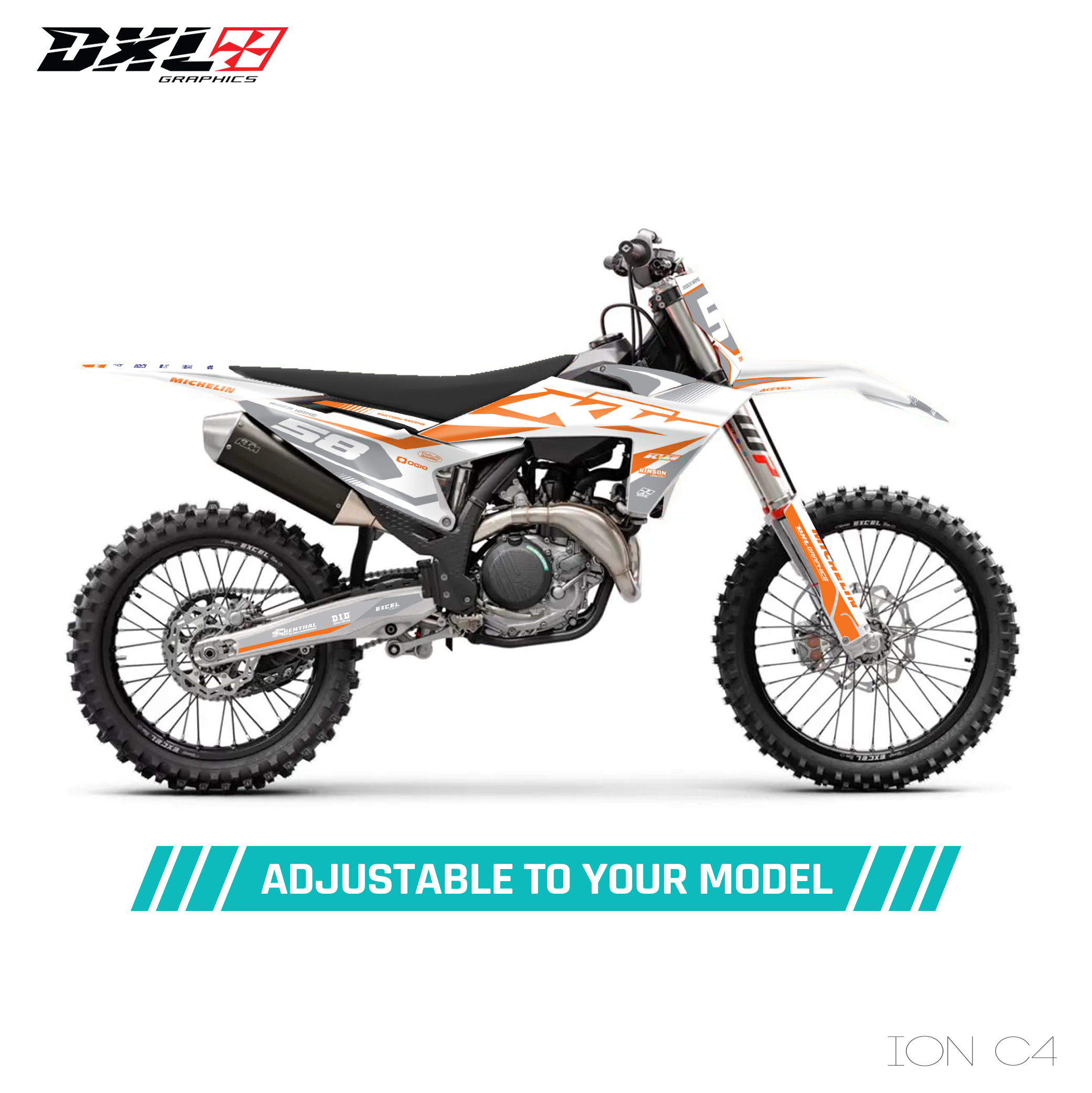 KTM SX-SXF EXC-EXC-F FULL GRAPHICS KIT