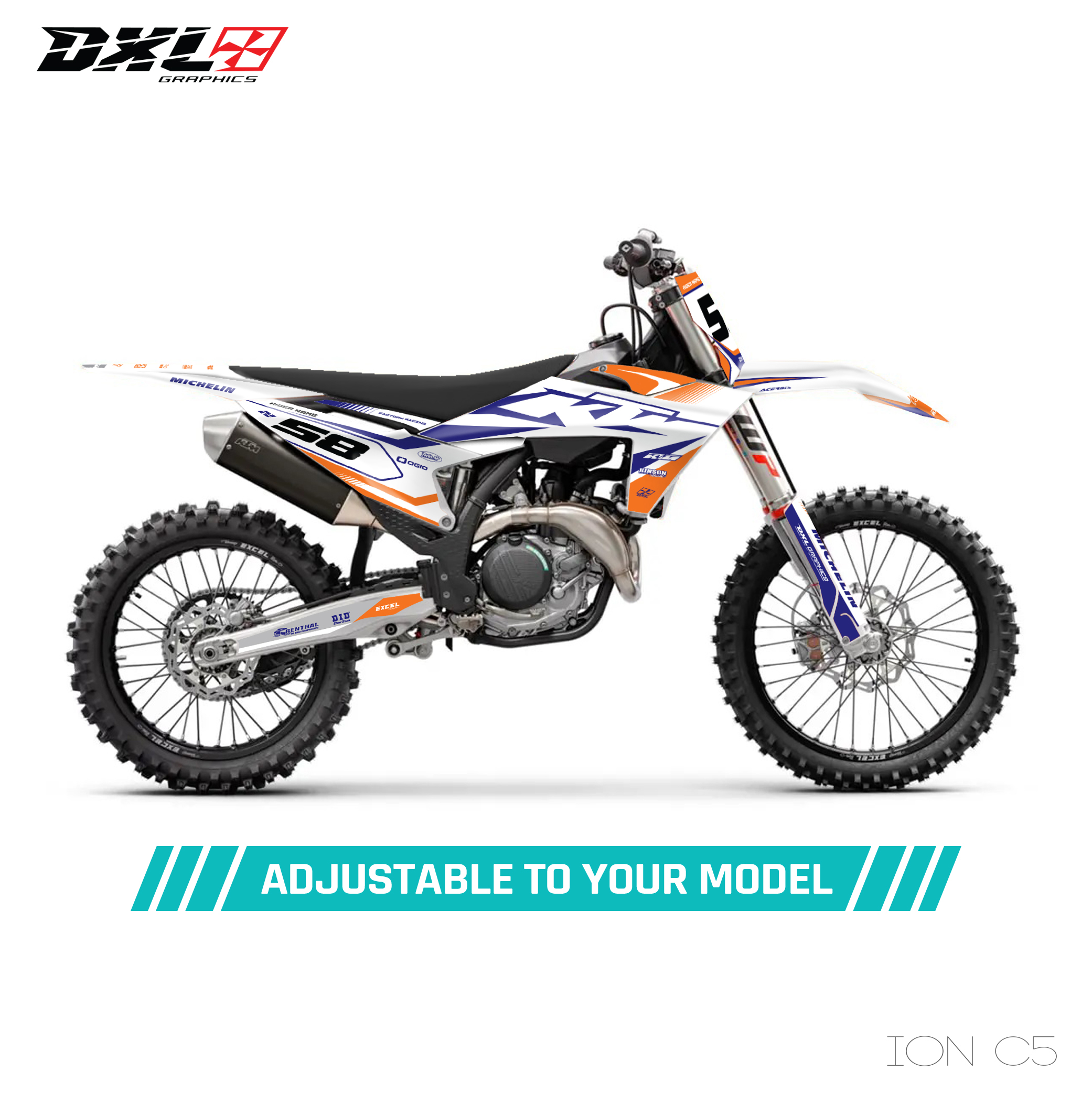 KTM SX-SXF EXC-EXC-F FULL GRAPHICS KIT