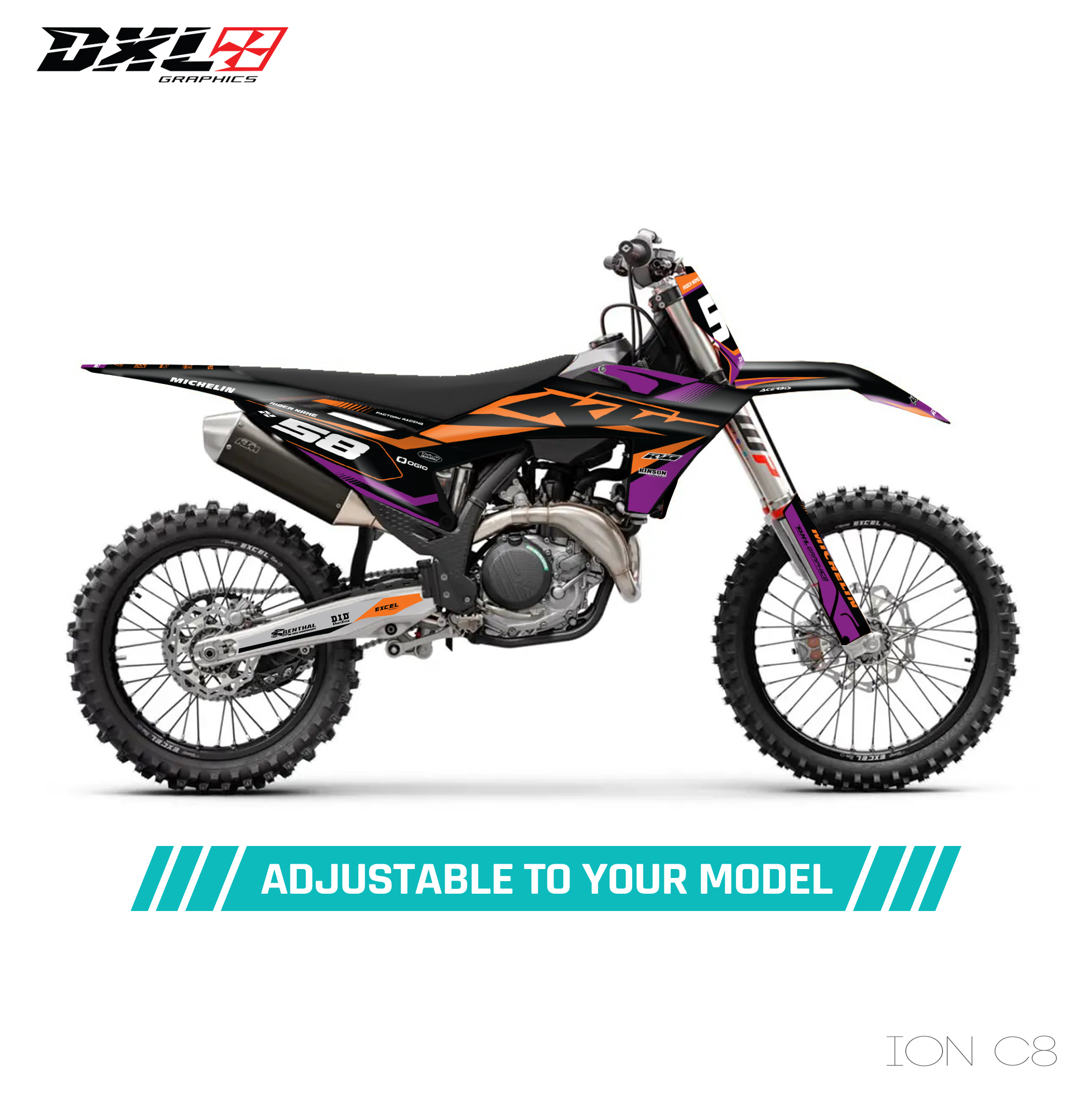 KTM SX-SXF EXC-EXC-F FULL GRAPHICS KIT