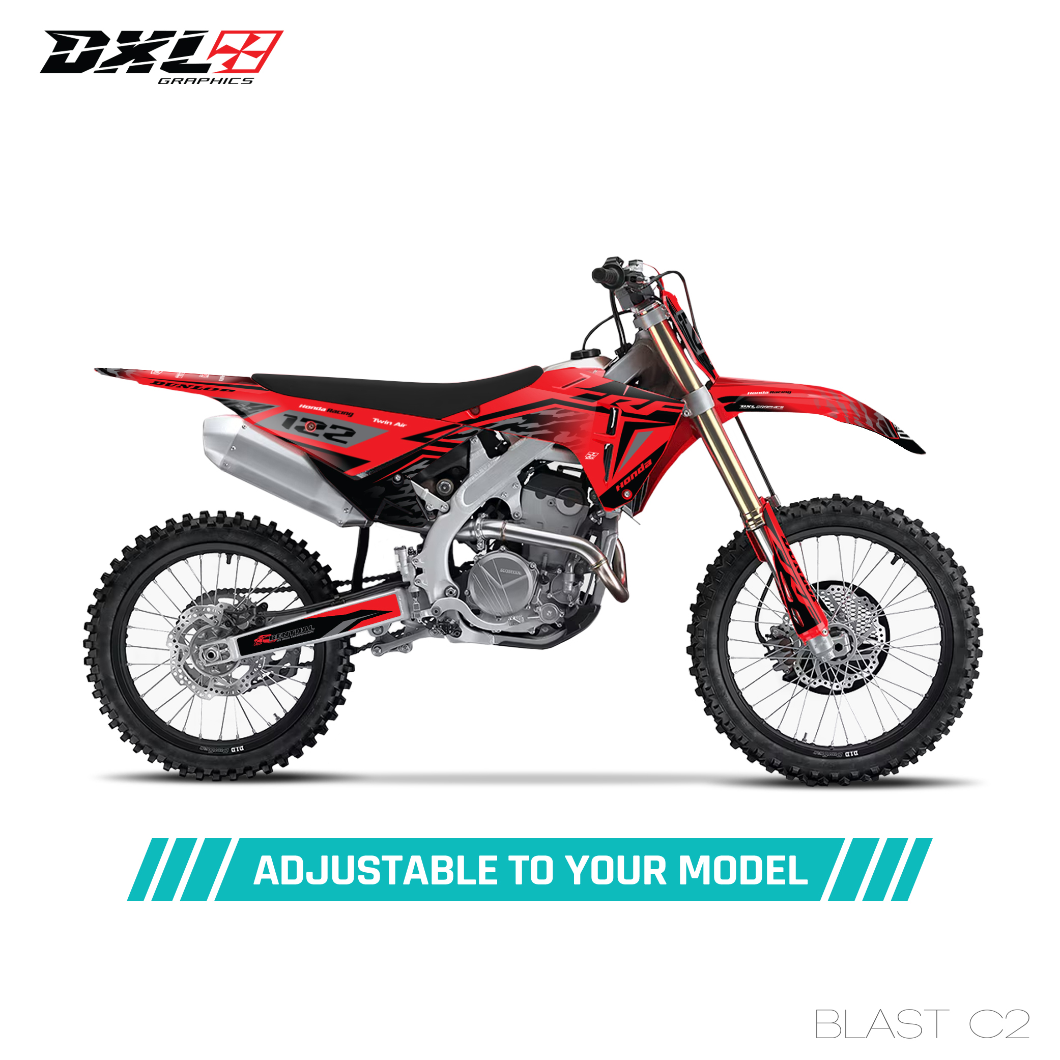 HONDA CRF 250-CRF 450 FULL GRAPHICS KIT
