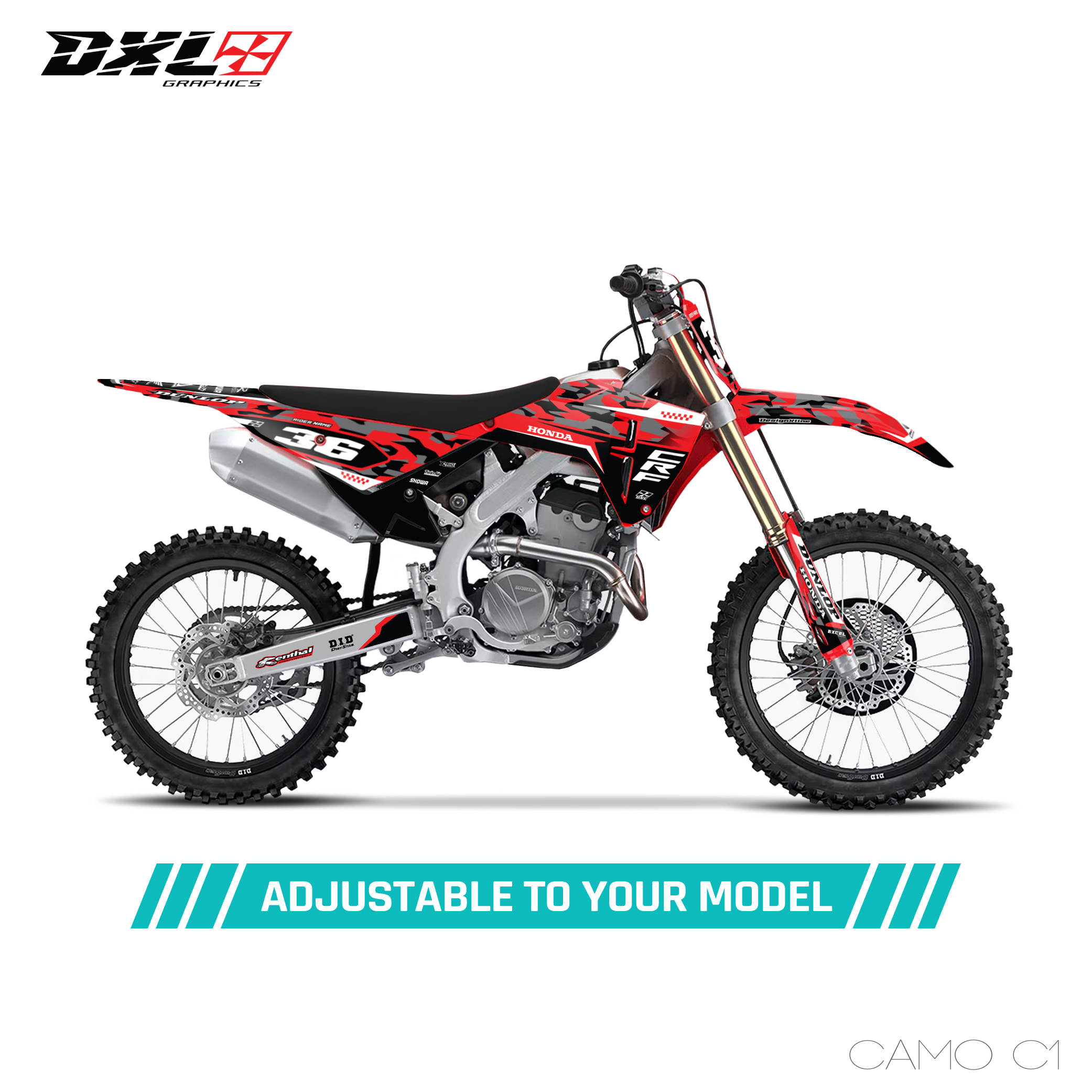 HONDA CRF 250-CRF 450 FULL GRAPHICS KIT