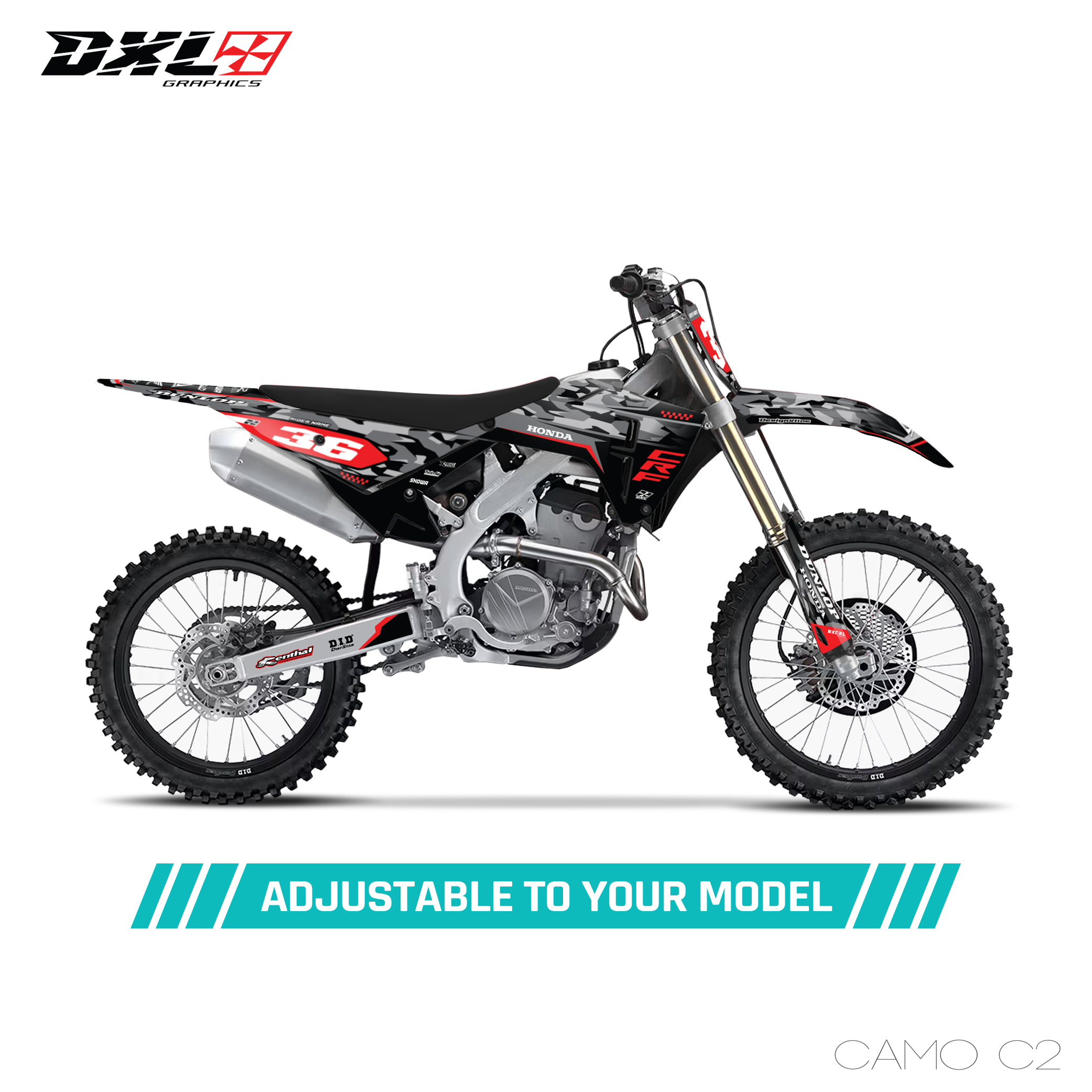 HONDA CRF 250-CRF 450 FULL GRAPHICS KIT