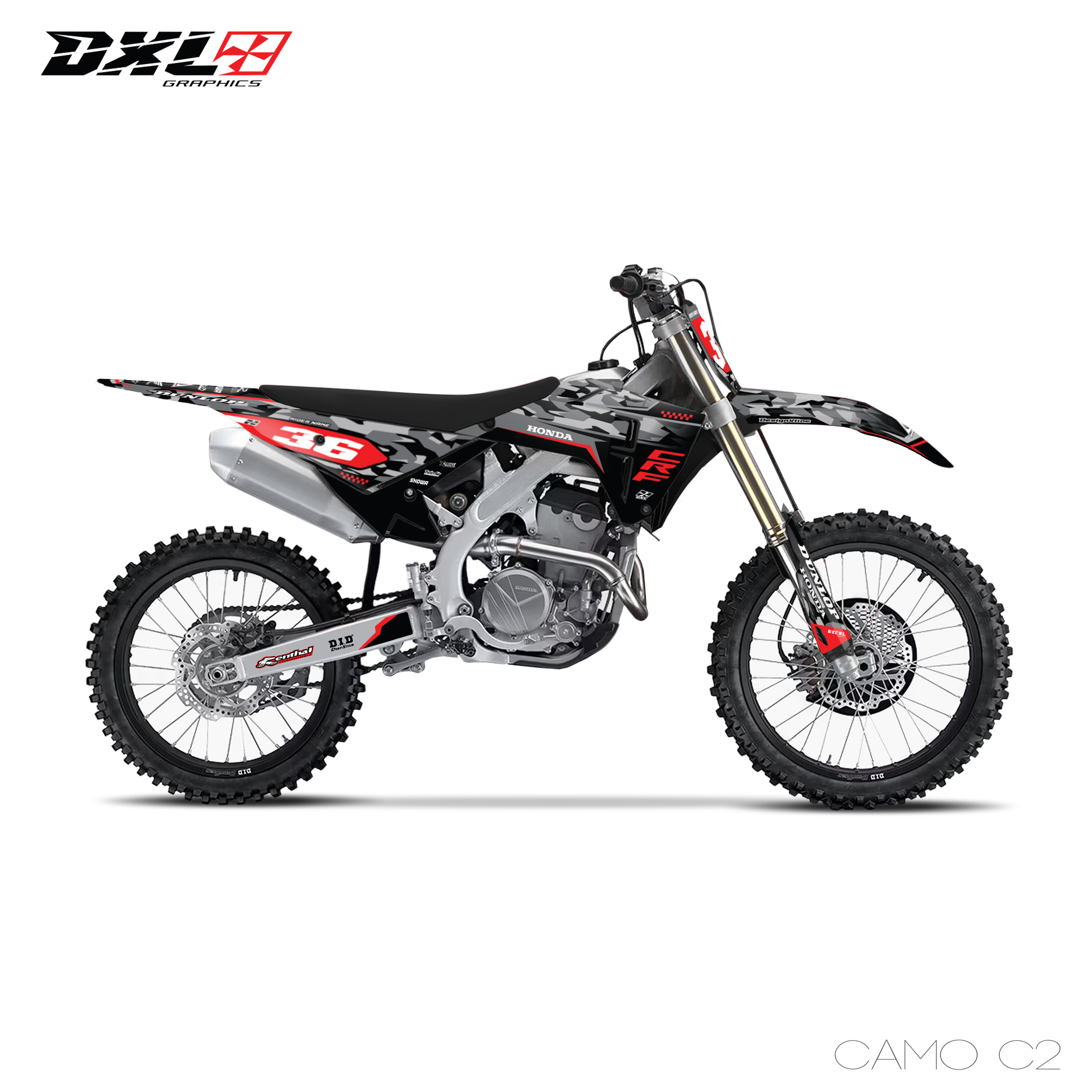 HONDA CRF 250-CRF 450 FULL GRAPHICS KIT