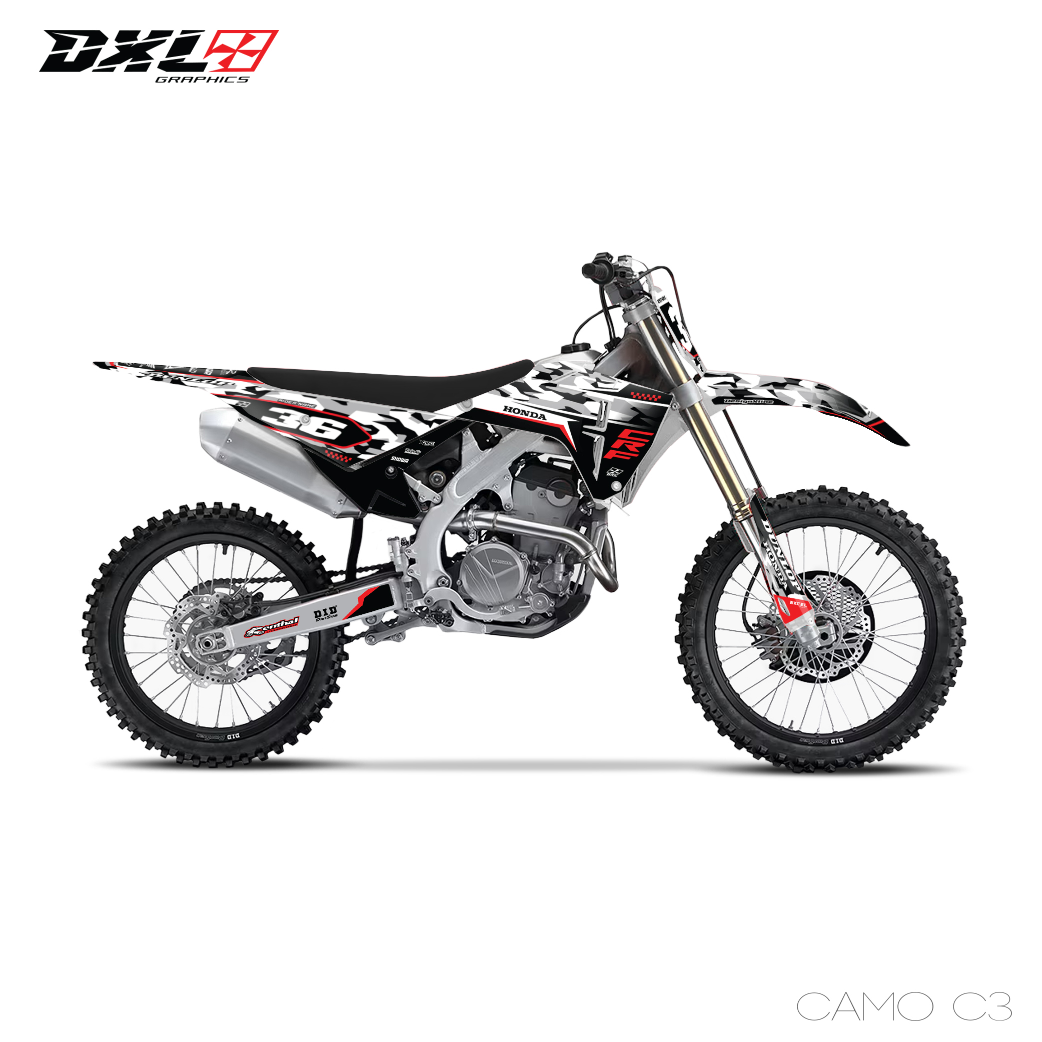HONDA CRF 250-CRF 450 FULL GRAPHICS KIT
