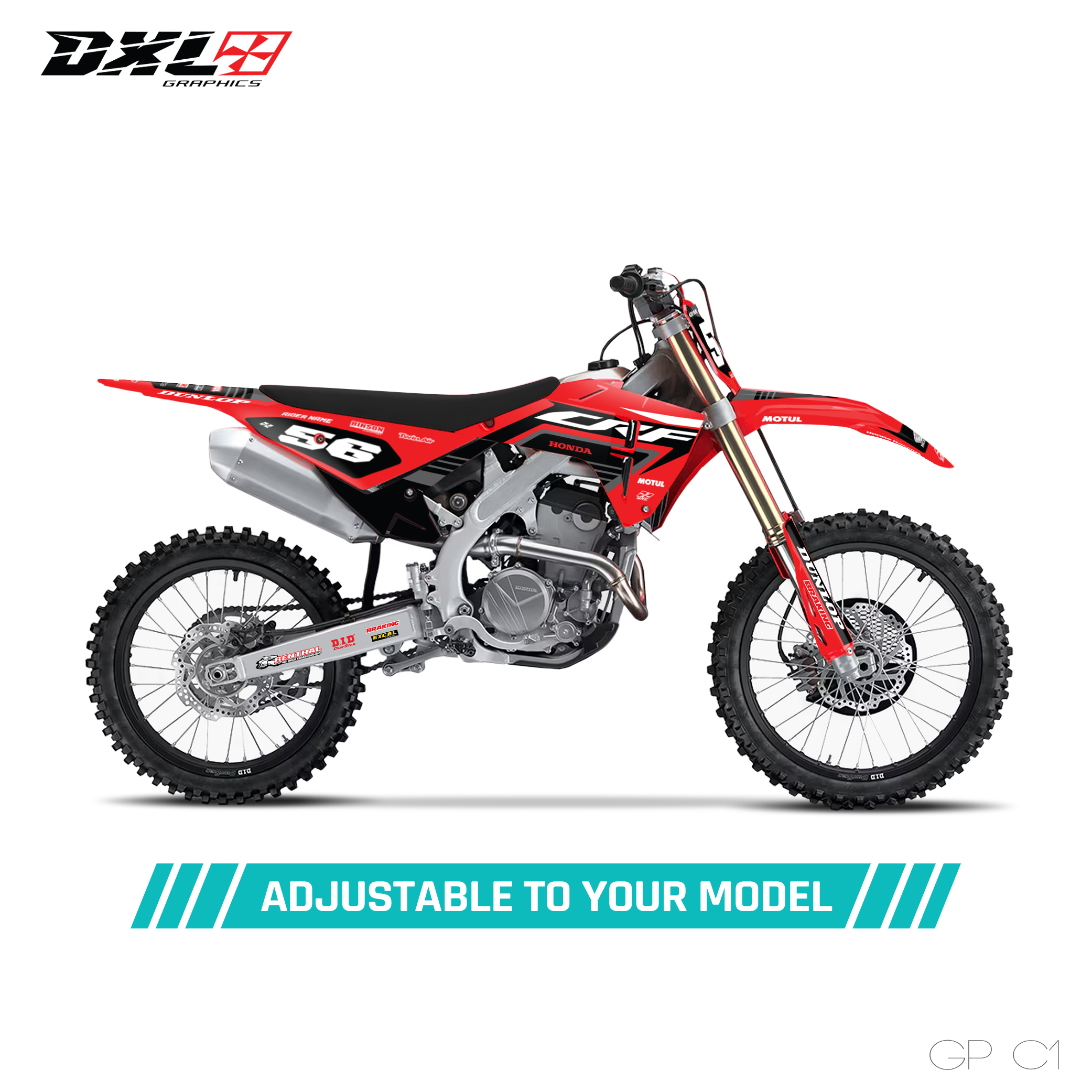 HONDA CRF 250-CRF 450 FULL GRAPHICS KIT