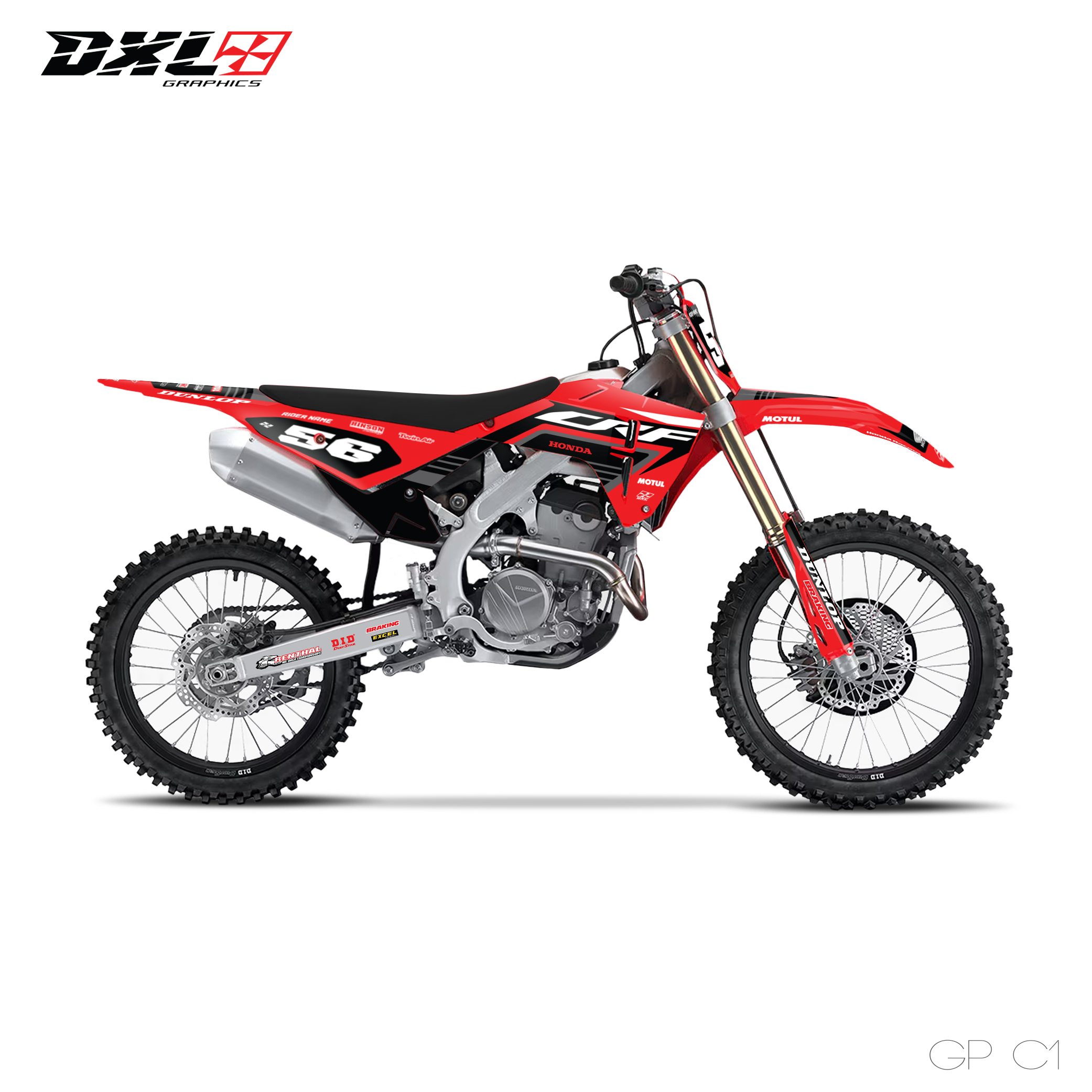 HONDA CRF 250-CRF 450 FULL GRAPHICS KIT