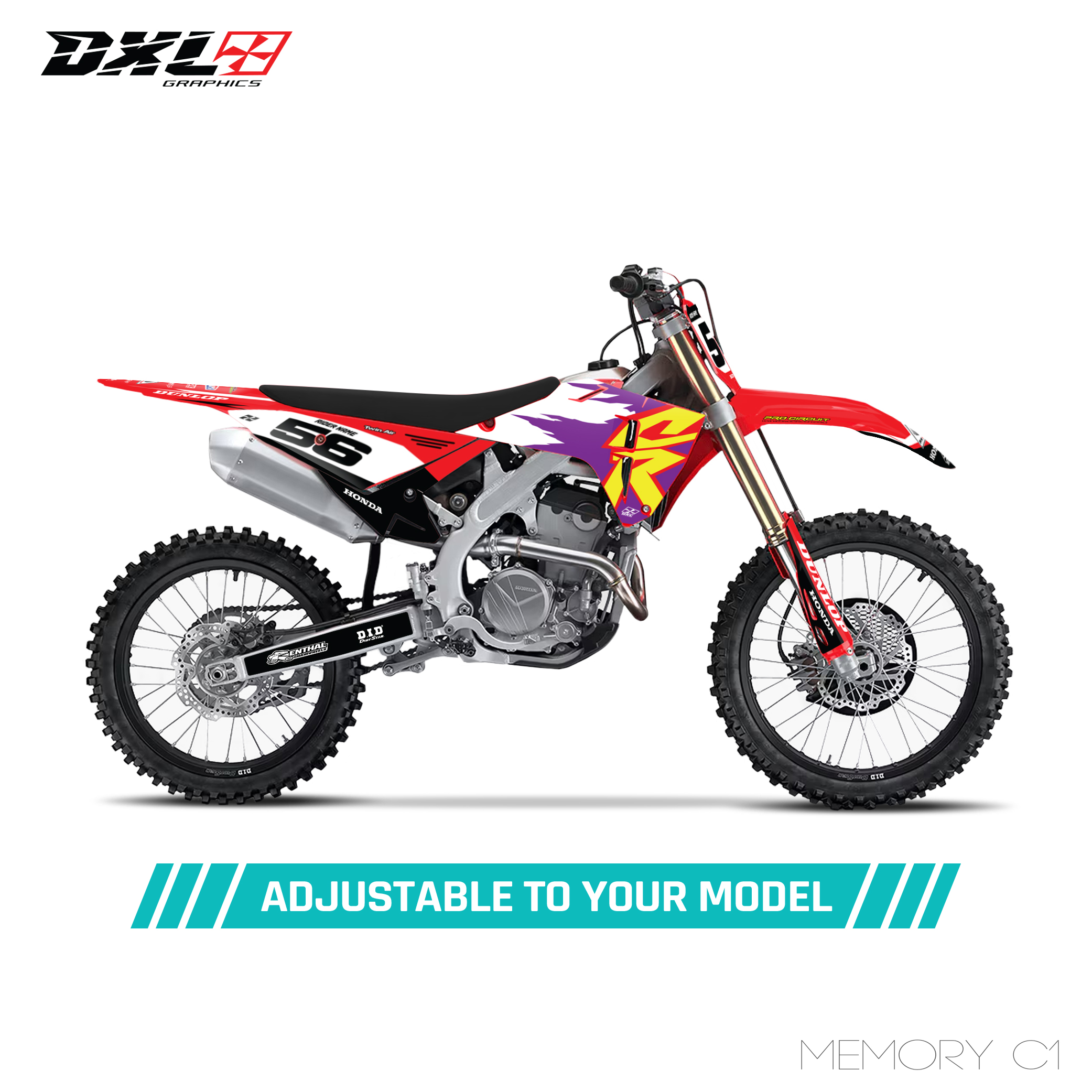 HONDA CRF 250-CRF 450 FULL GRAPHICS KIT