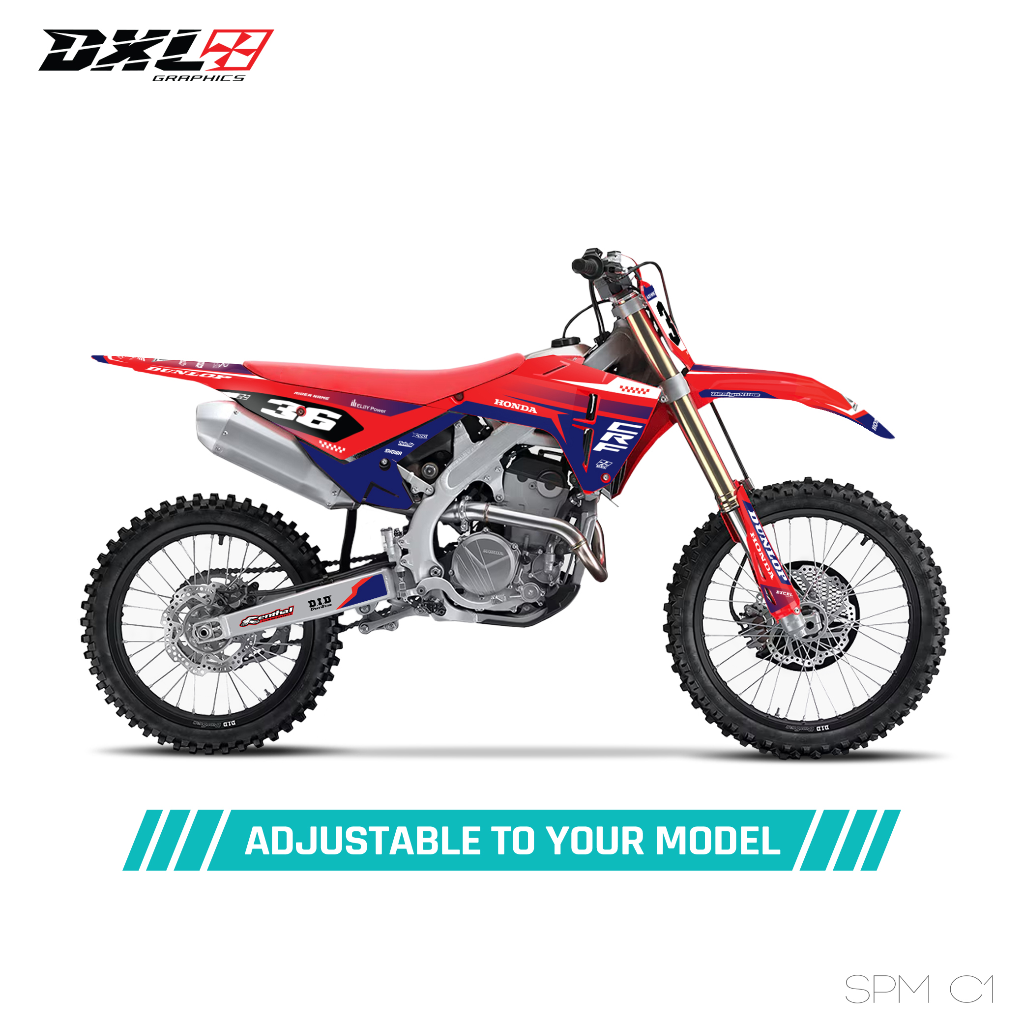 HONDA CRF 250-CRF 450 FULL GRAPHICS KIT