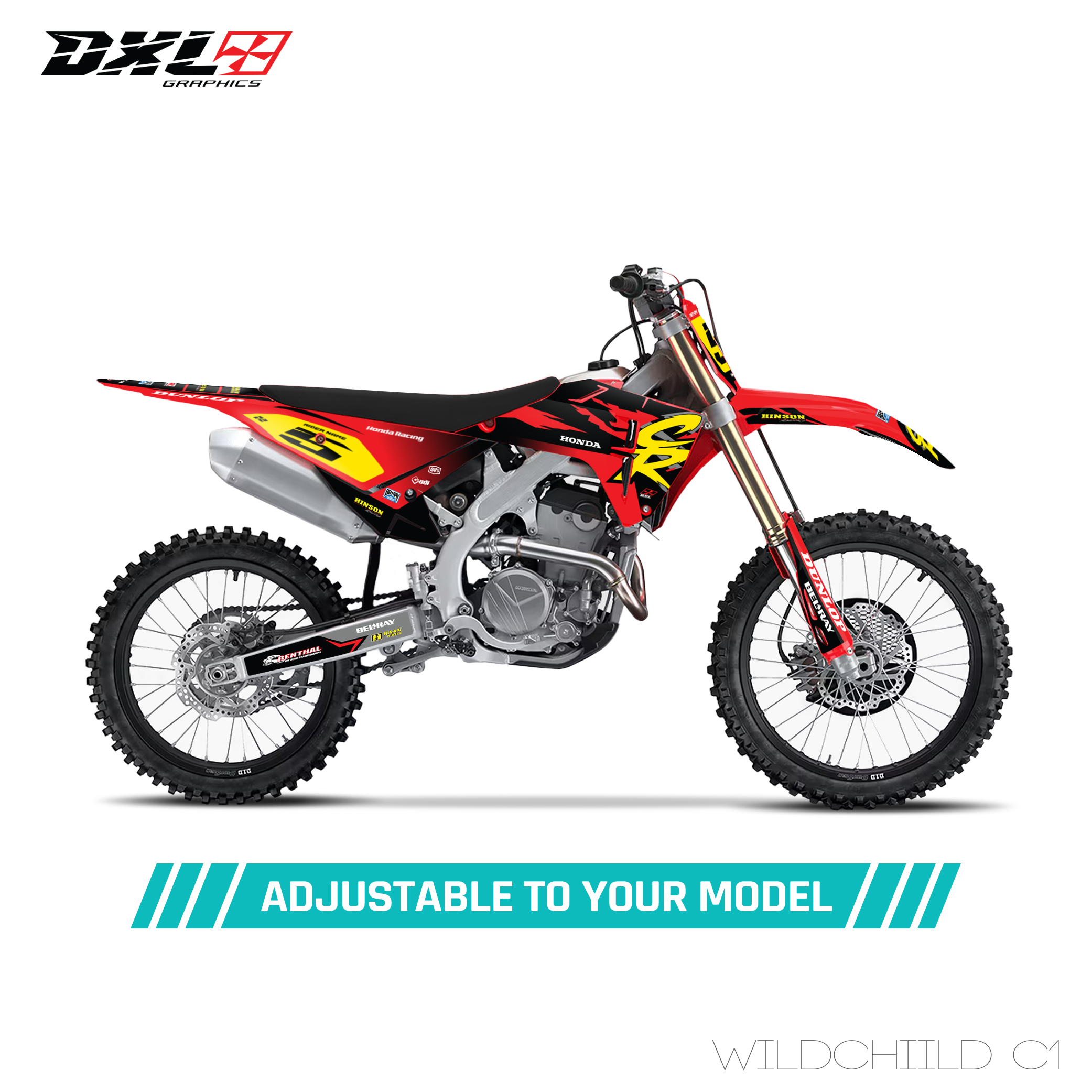 HONDA CRF 250-CRF 450 FULL GRAPHICS KIT