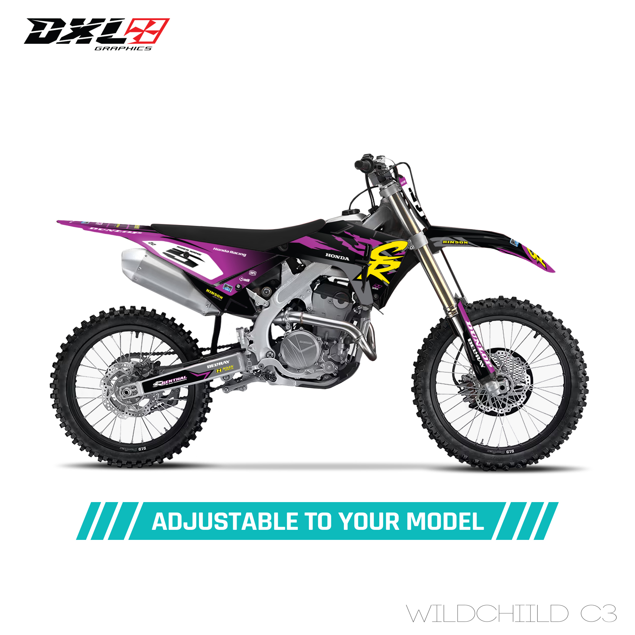 HONDA CRF 250-CRF 450 FULL GRAPHICS KIT