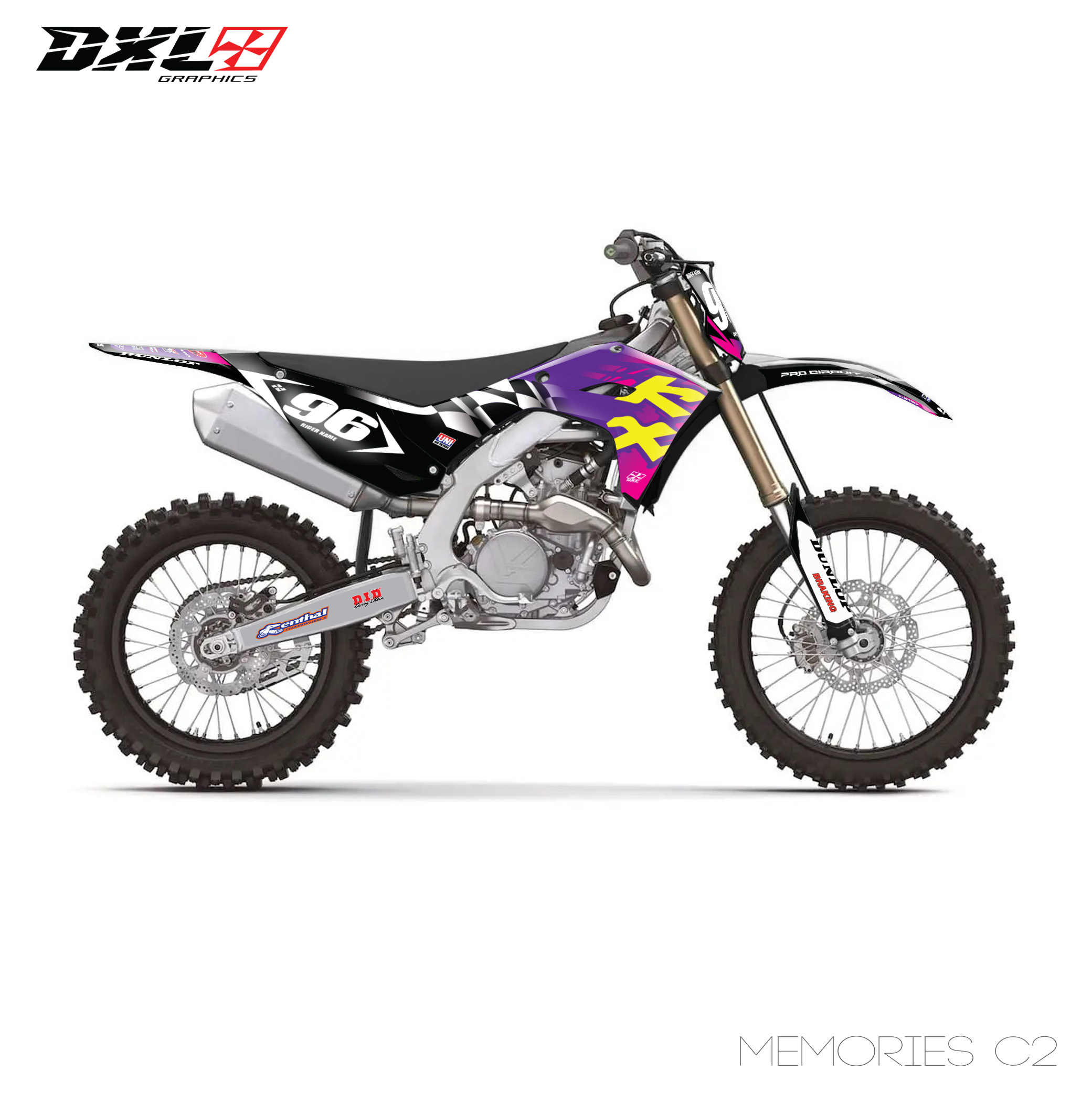 KAWASAKI KXF 250-KXF 450 FULL GRAPHICS KIT