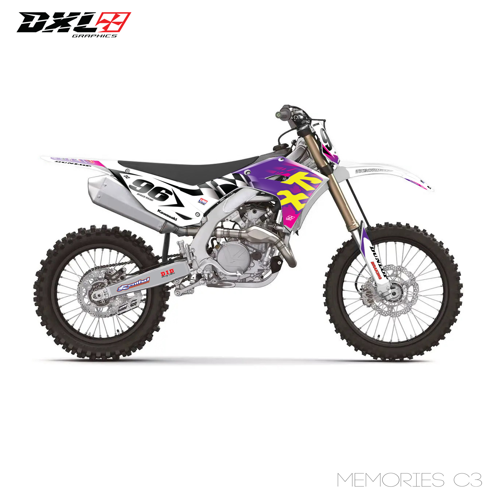 KAWASAKI KXF 250-KXF 450 FULL GRAPHICS KIT