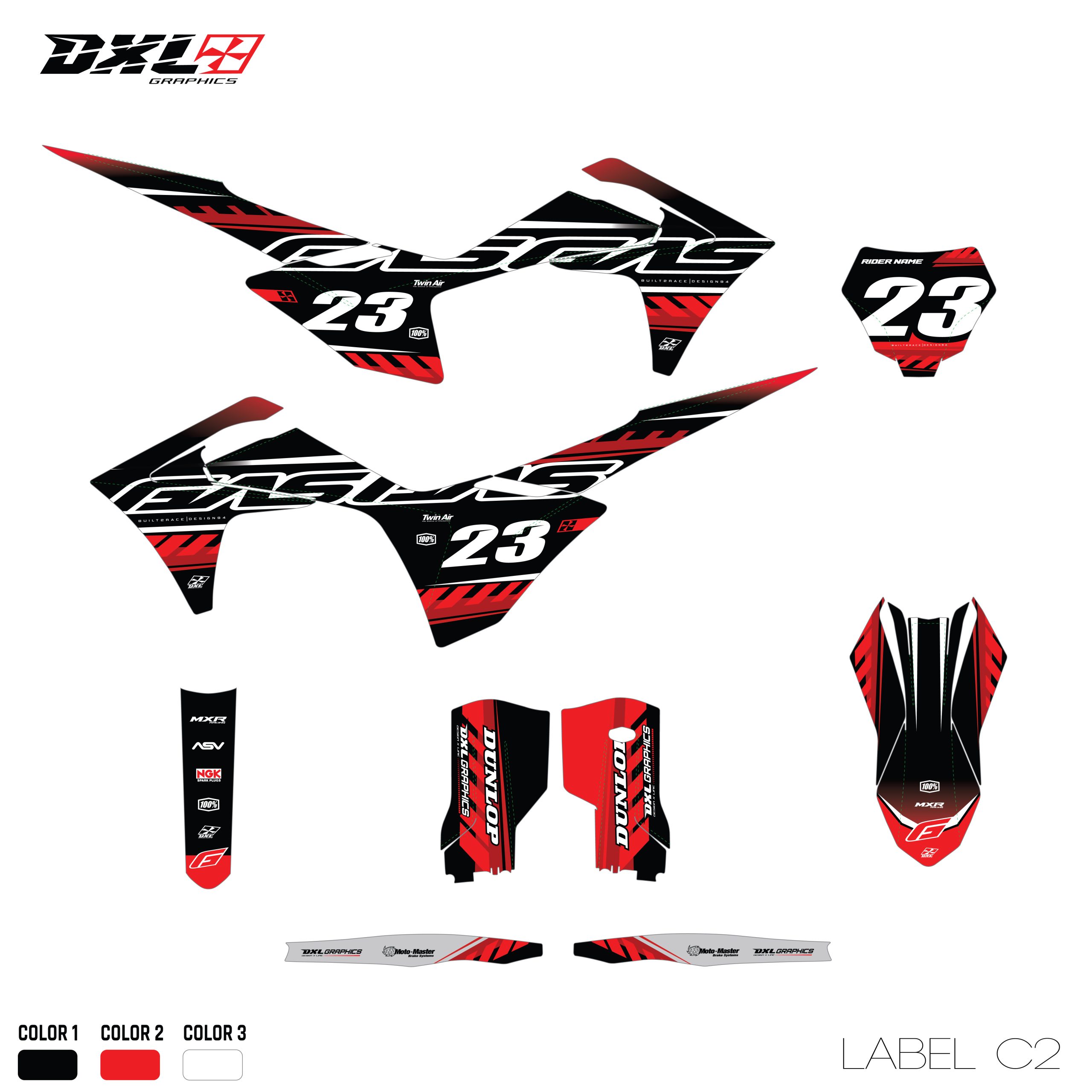 GAS GAS MC FULL GRAPHICS KIT