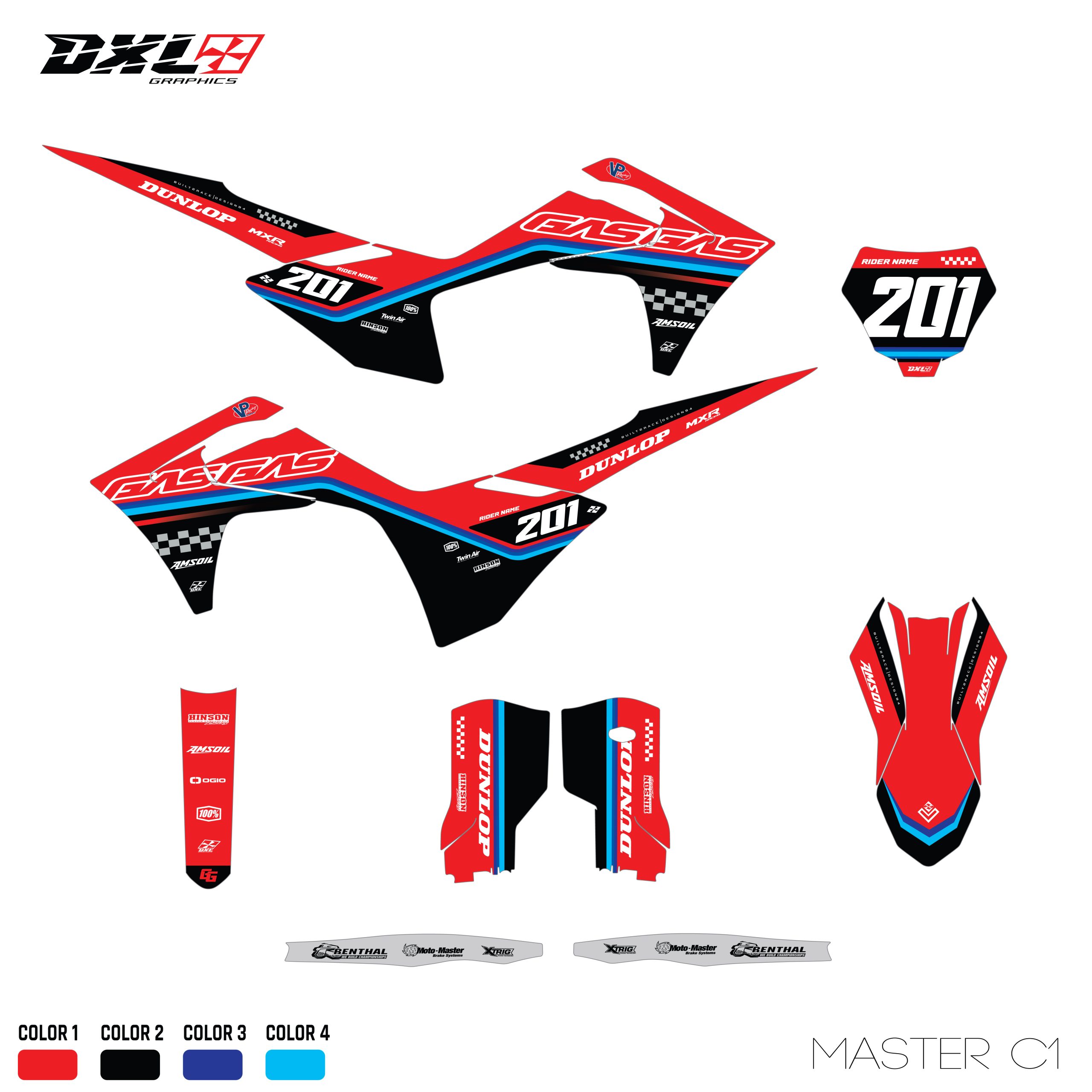 GAS GAS MC FULL GRAPHICS KIT