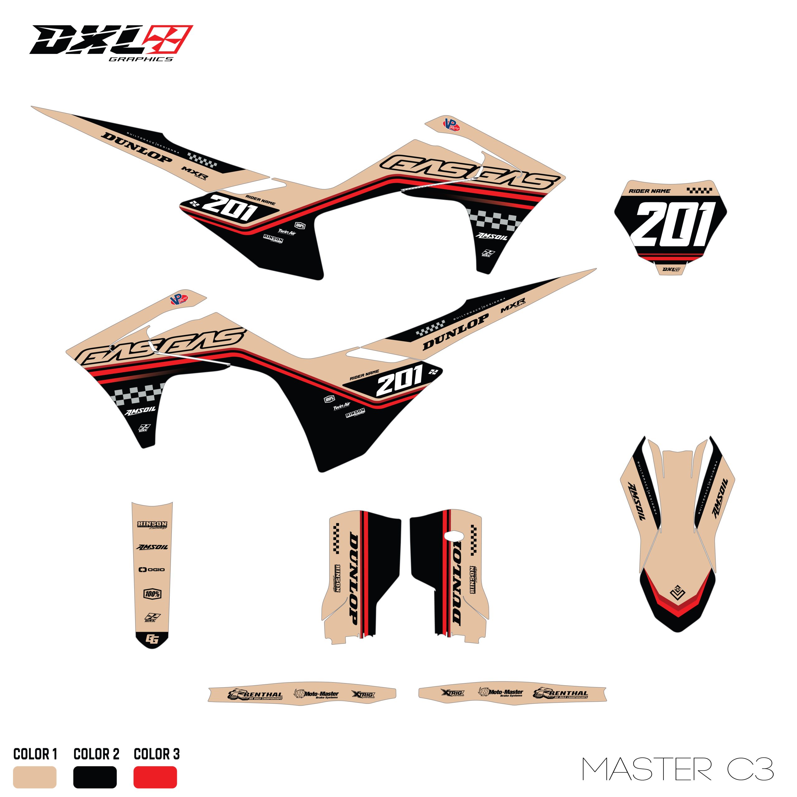 GAS GAS MC FULL GRAPHICS KIT