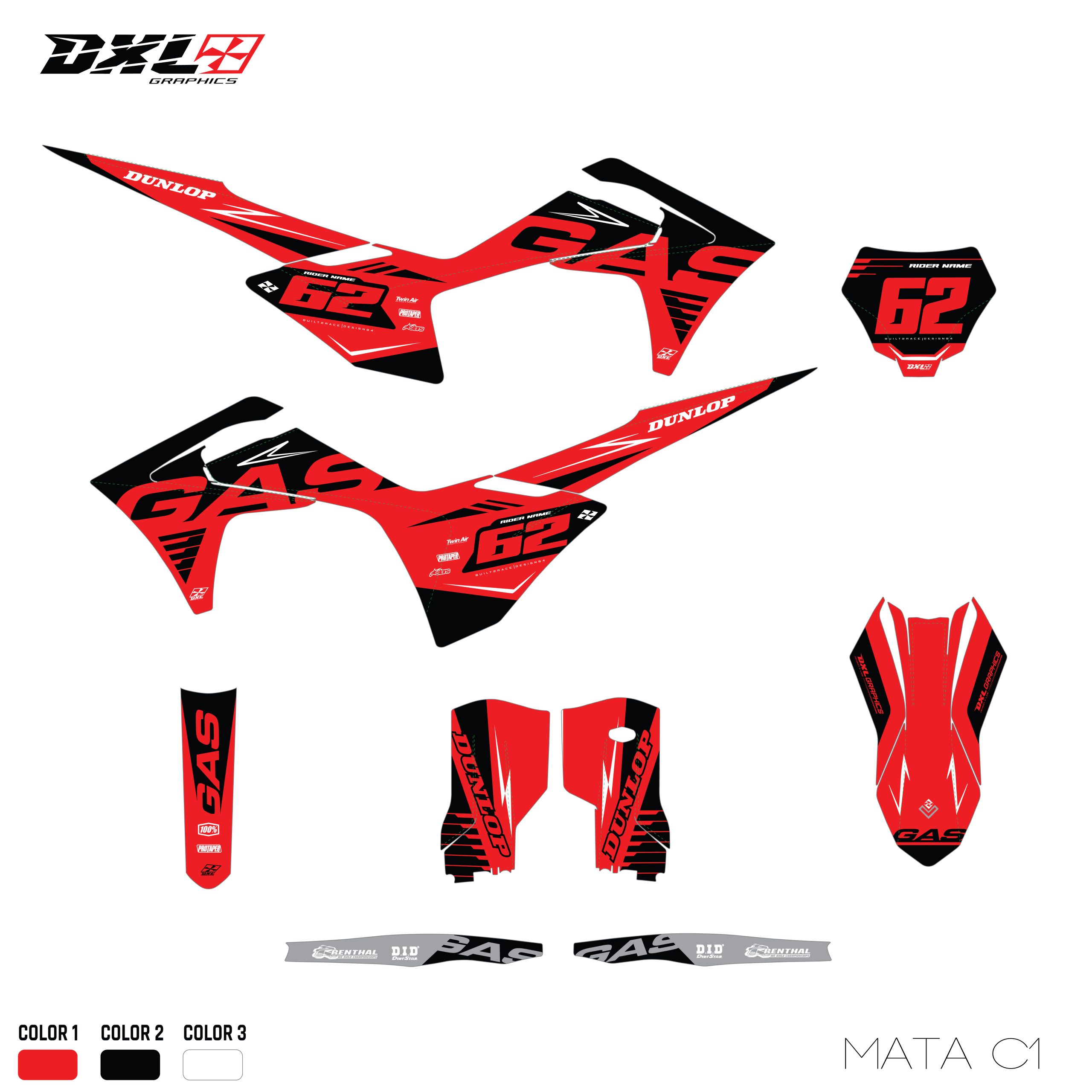 GAS GAS MC FULL GRAPHICS KIT