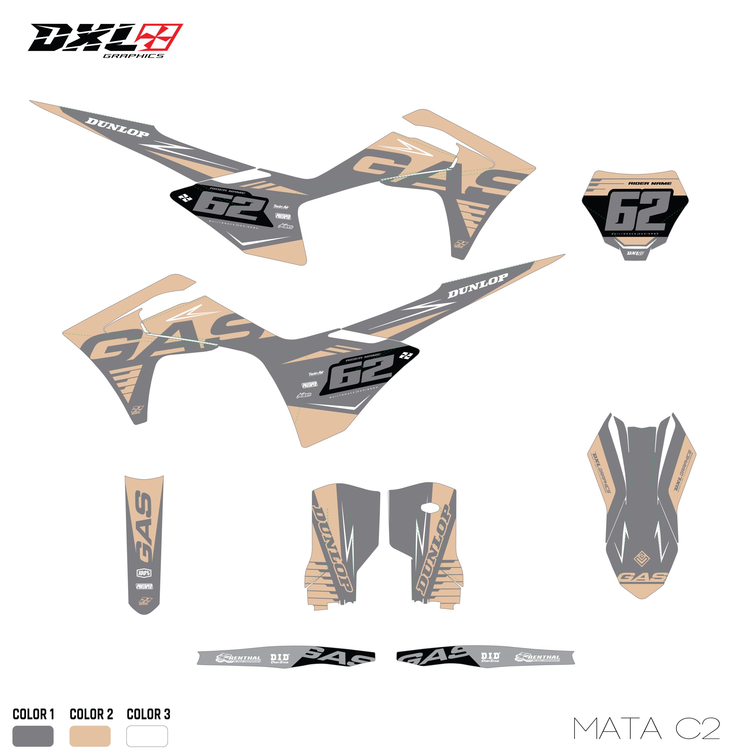 GAS GAS MC FULL GRAPHICS KIT