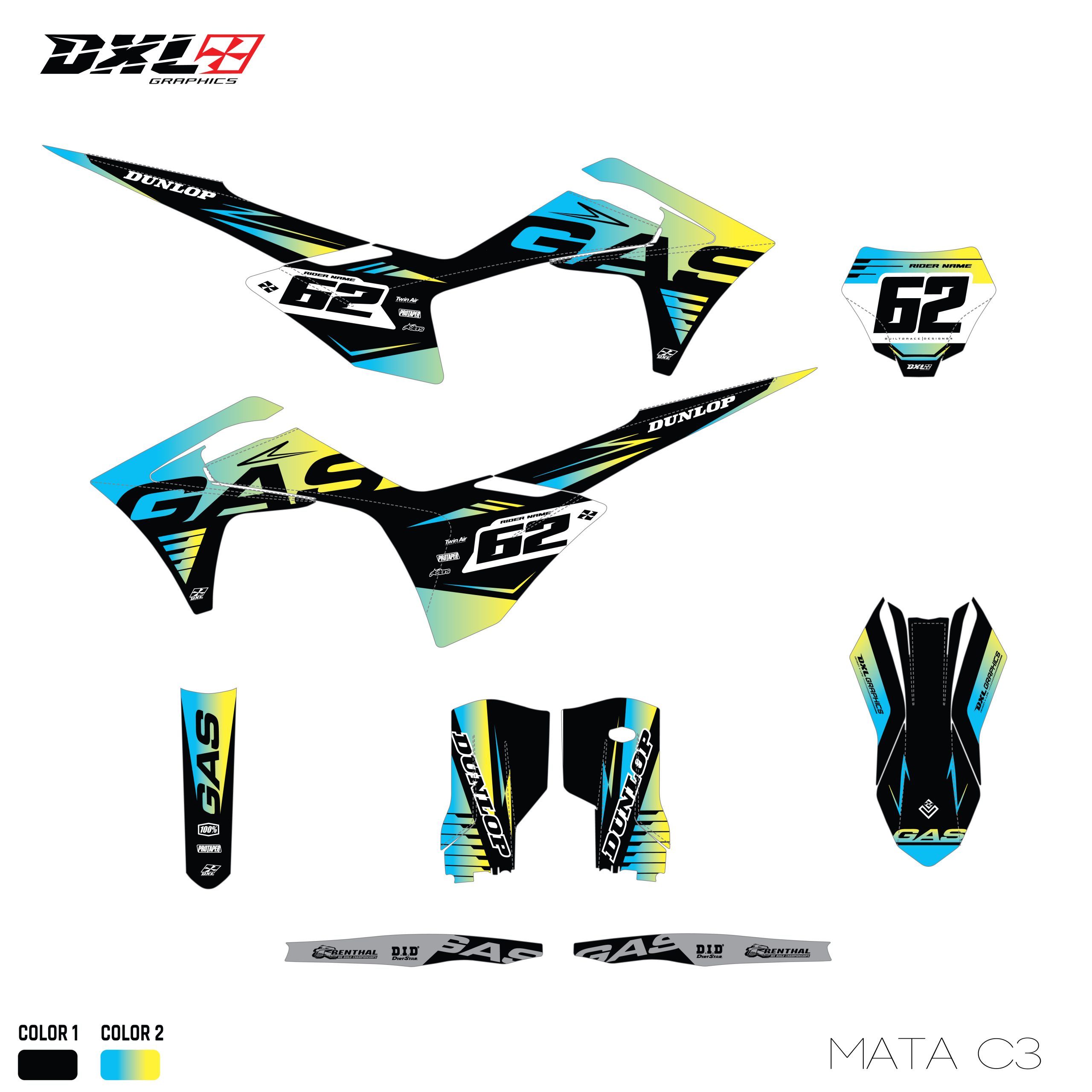 GAS GAS MC FULL GRAPHICS KIT