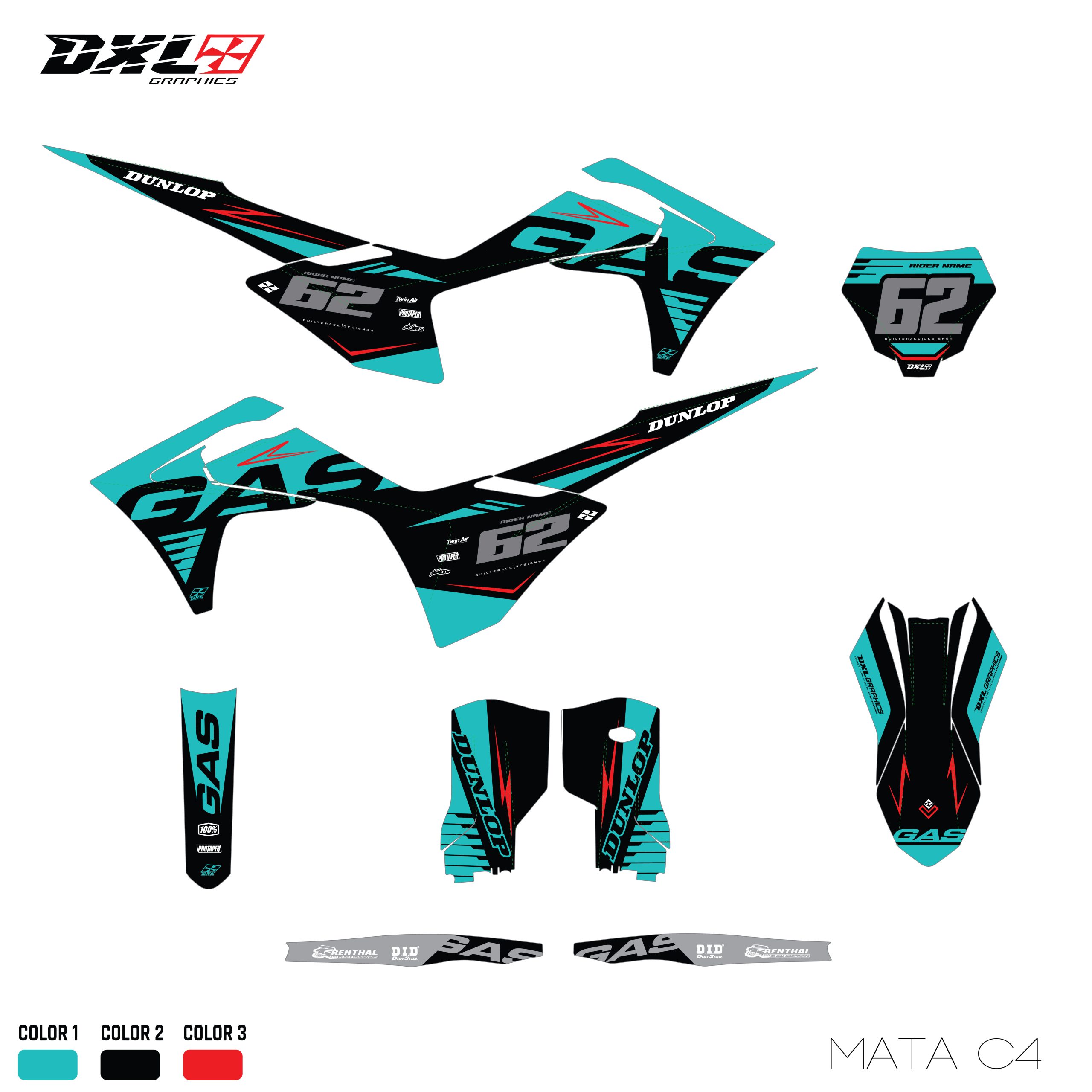 GAS GAS MC FULL GRAPHICS KIT