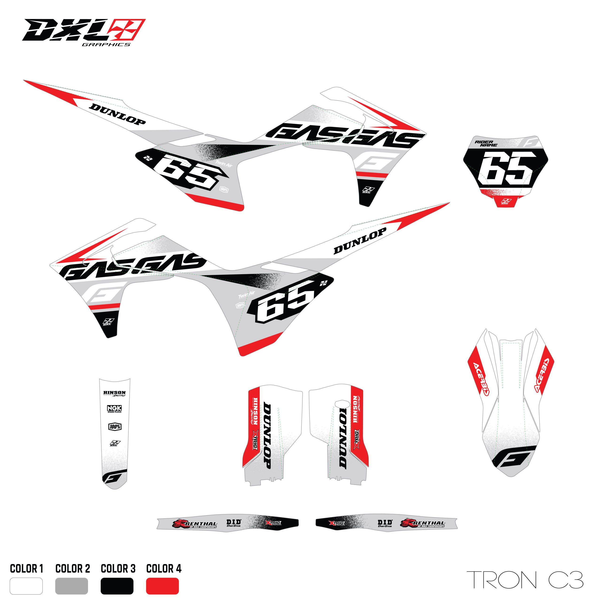 GAS GAS MC FULL GRAPHICS KIT