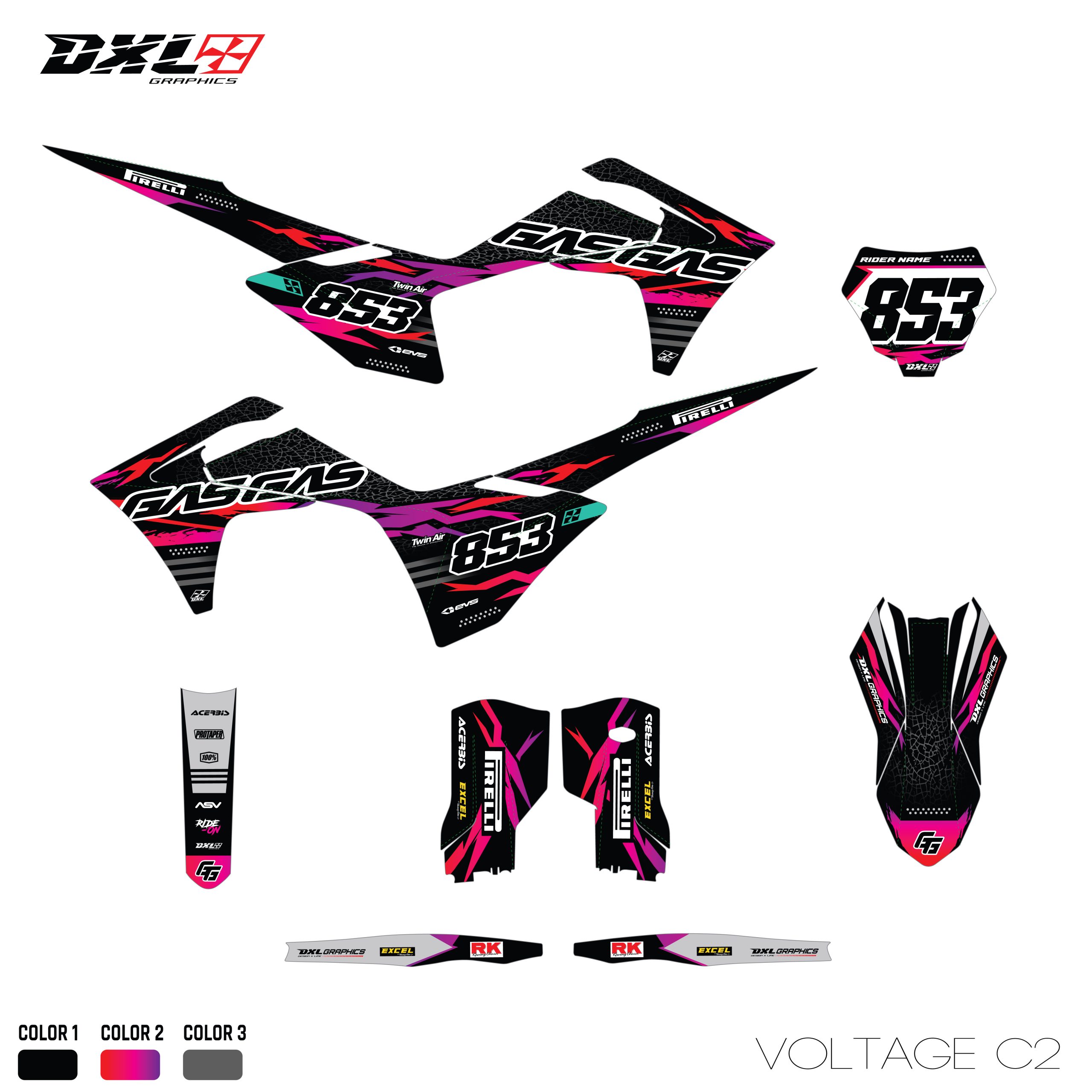 GAS GAS MC FULL GRAPHICS KIT