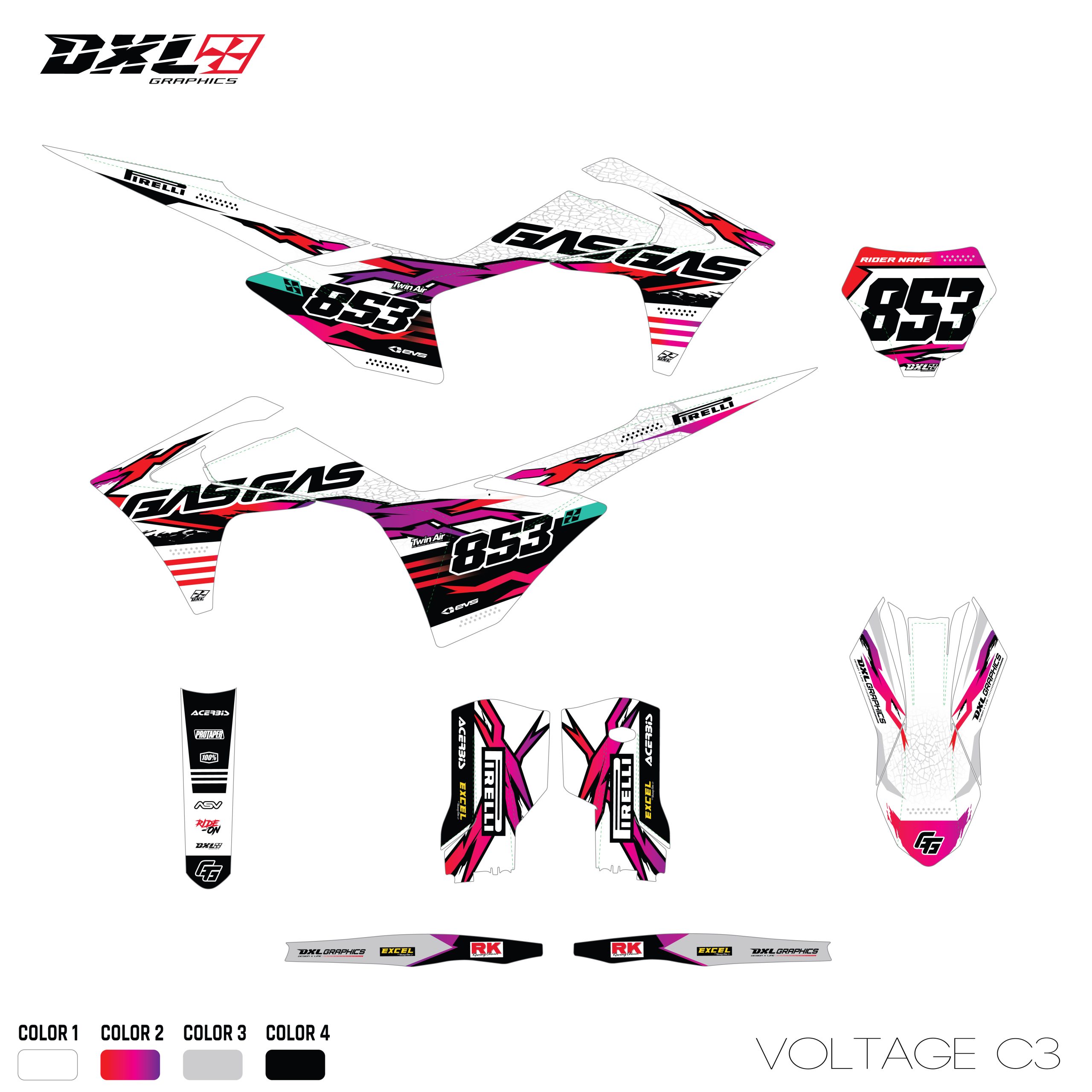 GAS GAS MC FULL GRAPHICS KIT