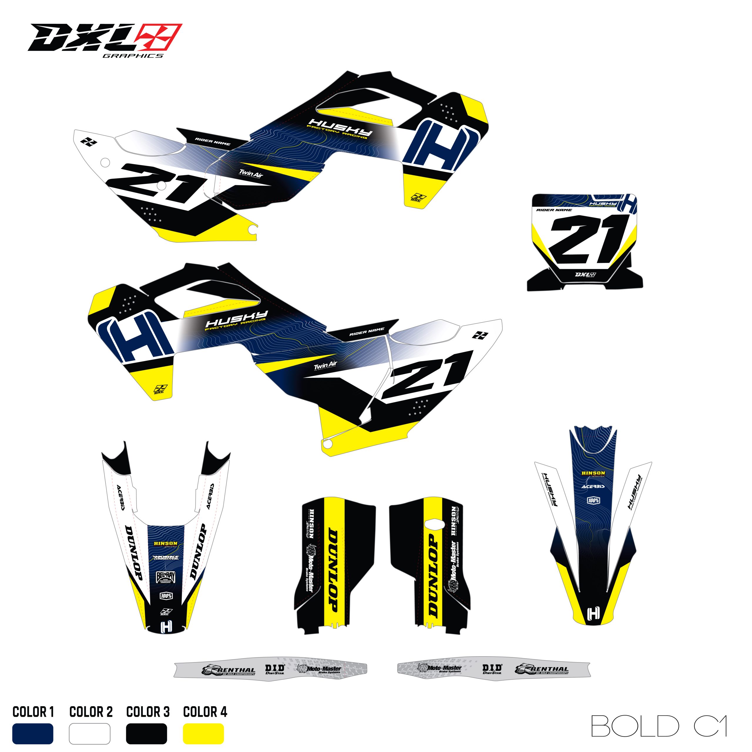 HUSQVARNA TC-FC FULL GRAPHICS KIT