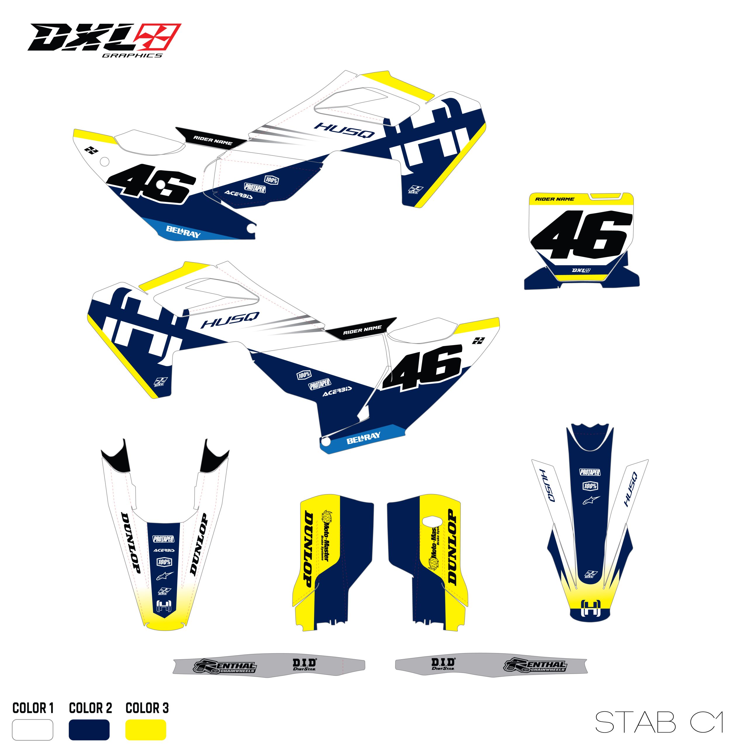 HUSQVARNA TC-FC FULL GRAPHICS KIT
