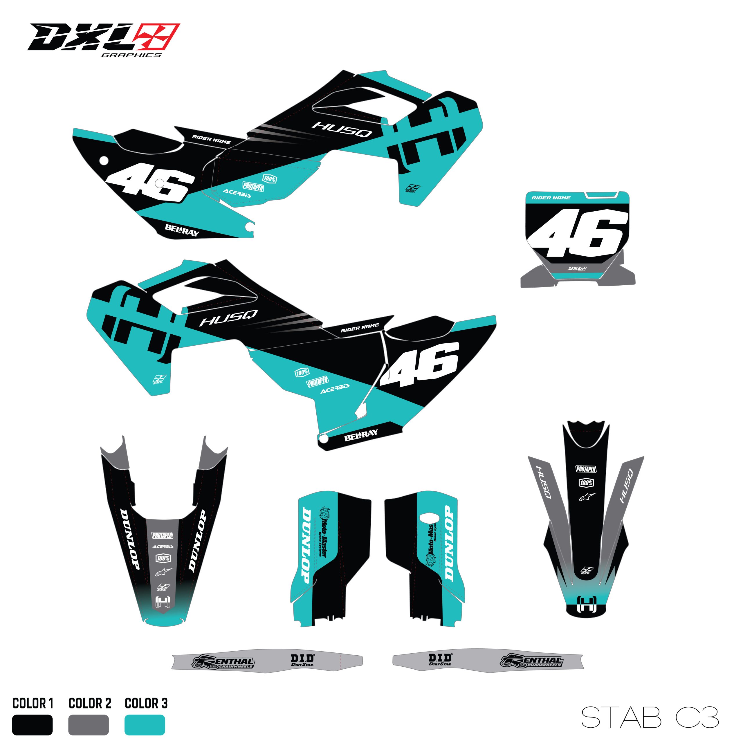 HUSQVARNA TC-FC FULL GRAPHICS KIT