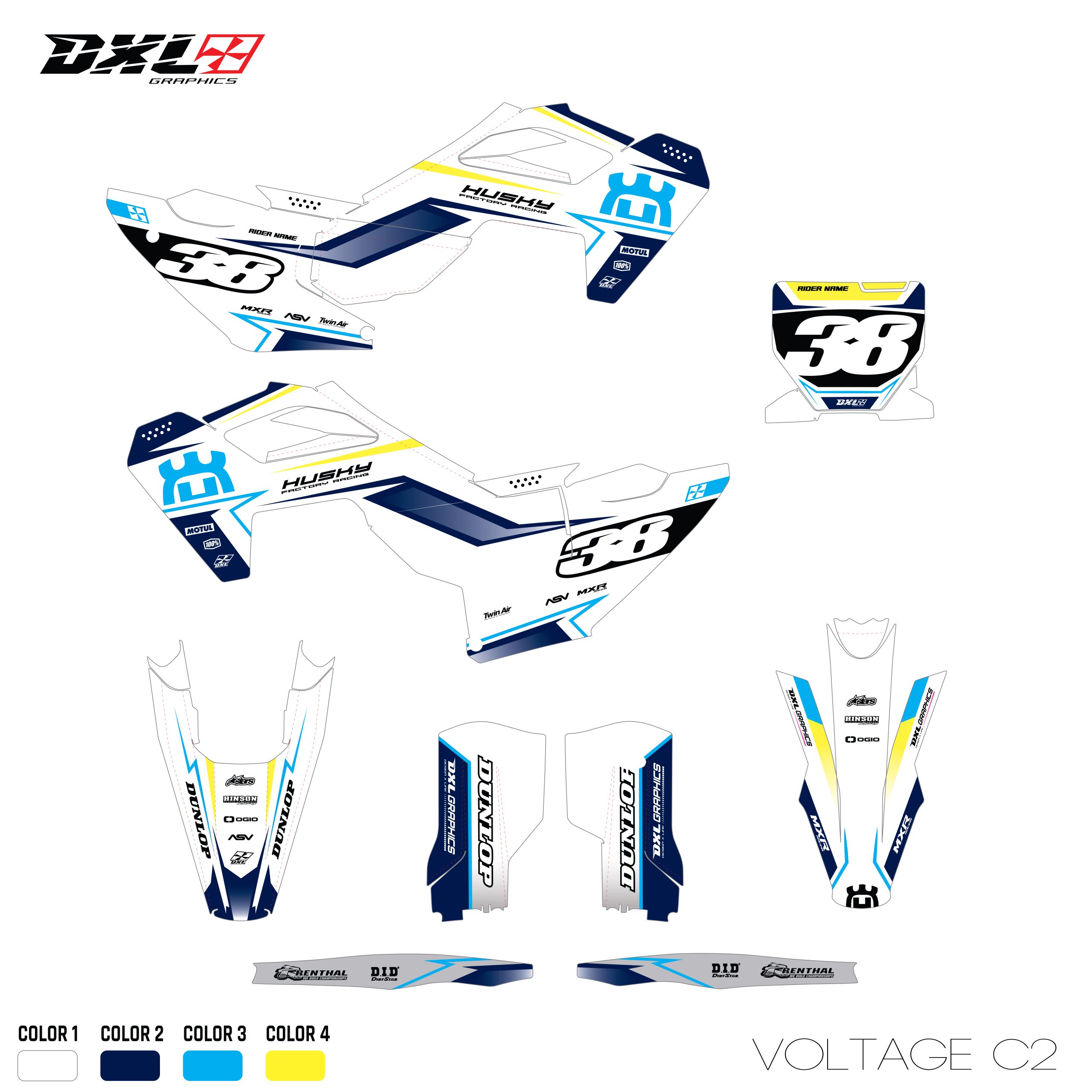 HUSQVARNA TC-FC FULL GRAPHICS KIT