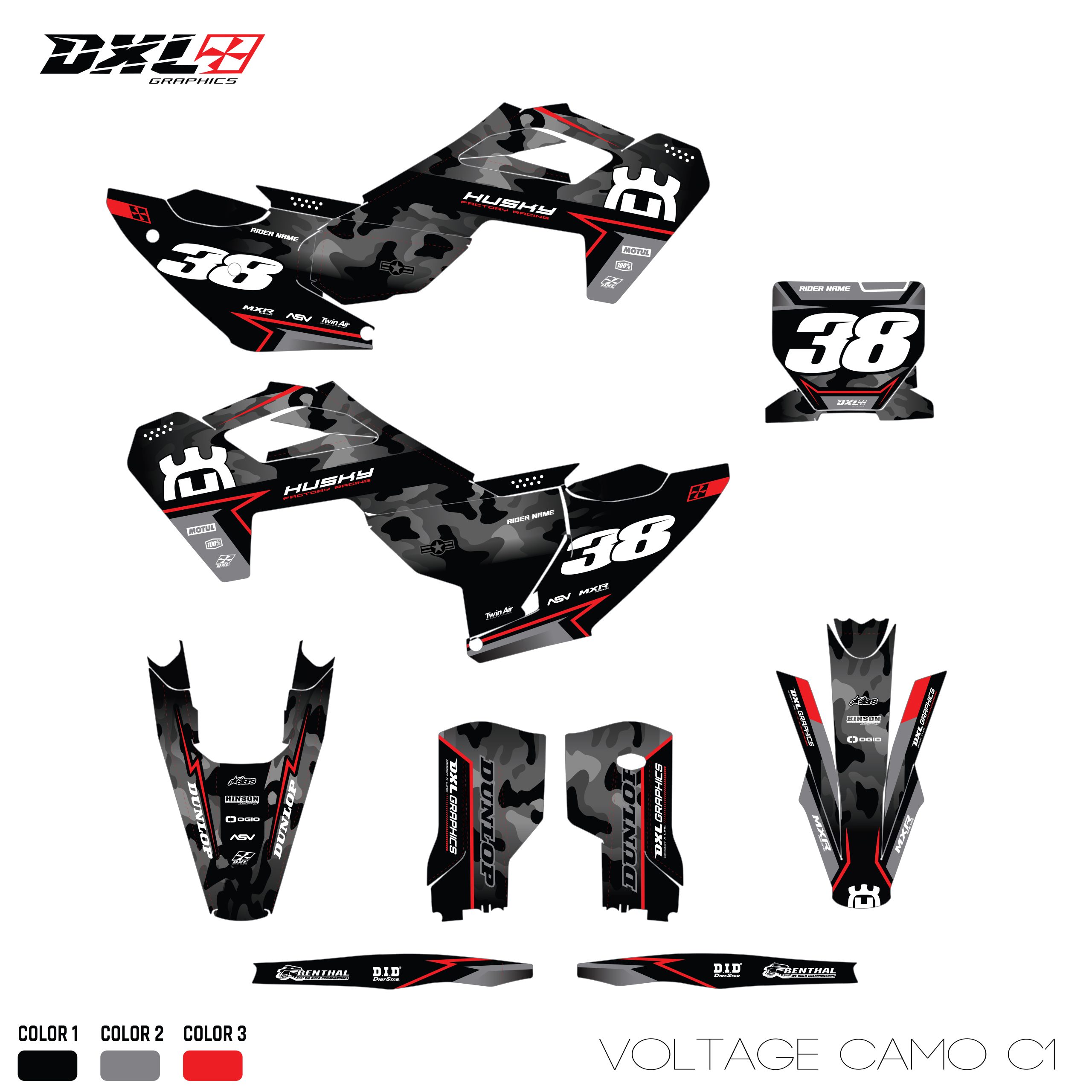 HUSQVARNA TC-FC FULL GRAPHICS KIT