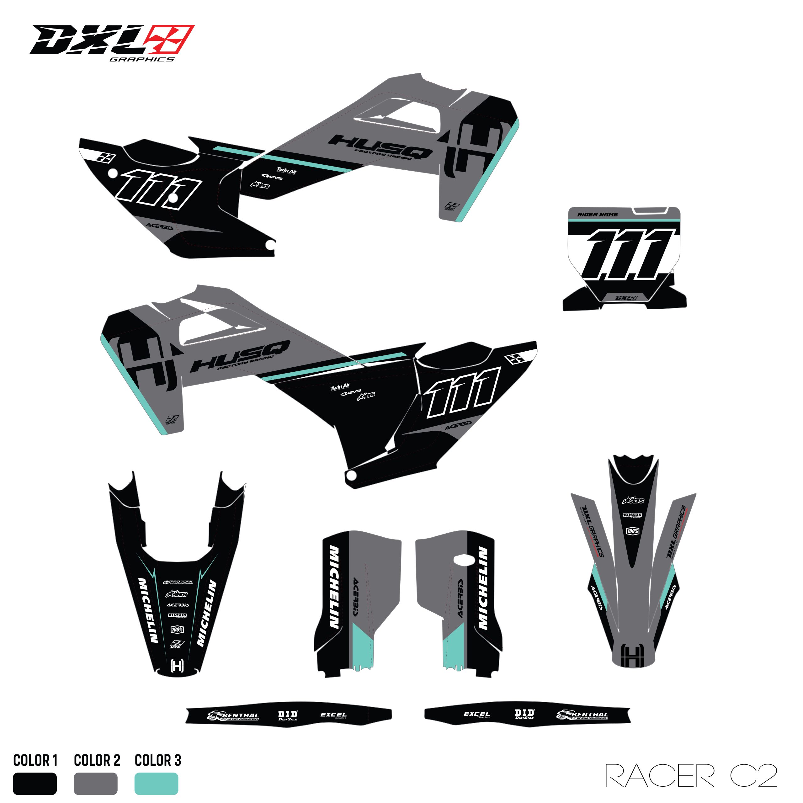 HUSQVARNA TC-FC FULL GRAPHICS KIT