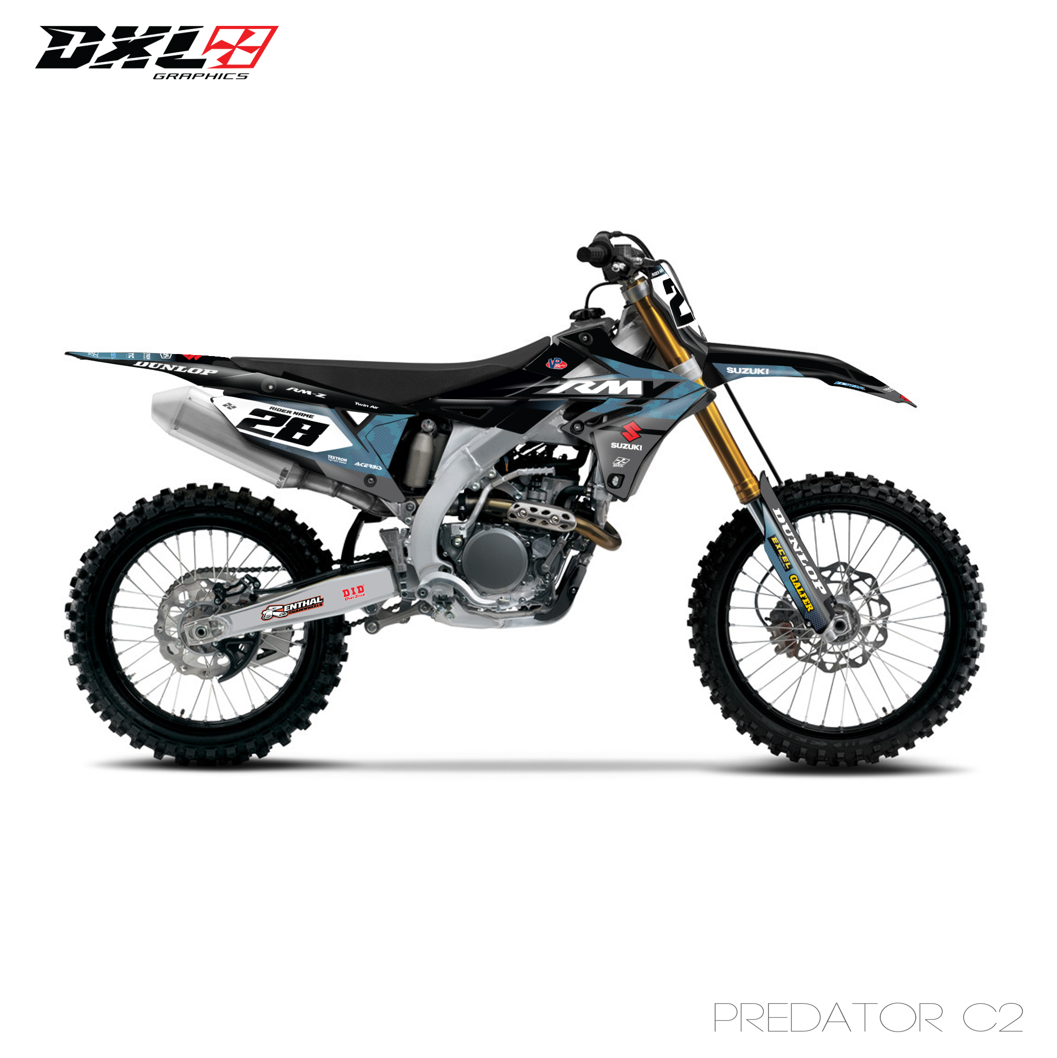 SUZUKI RMZ 250-450 FULL GRAPHICS KIT