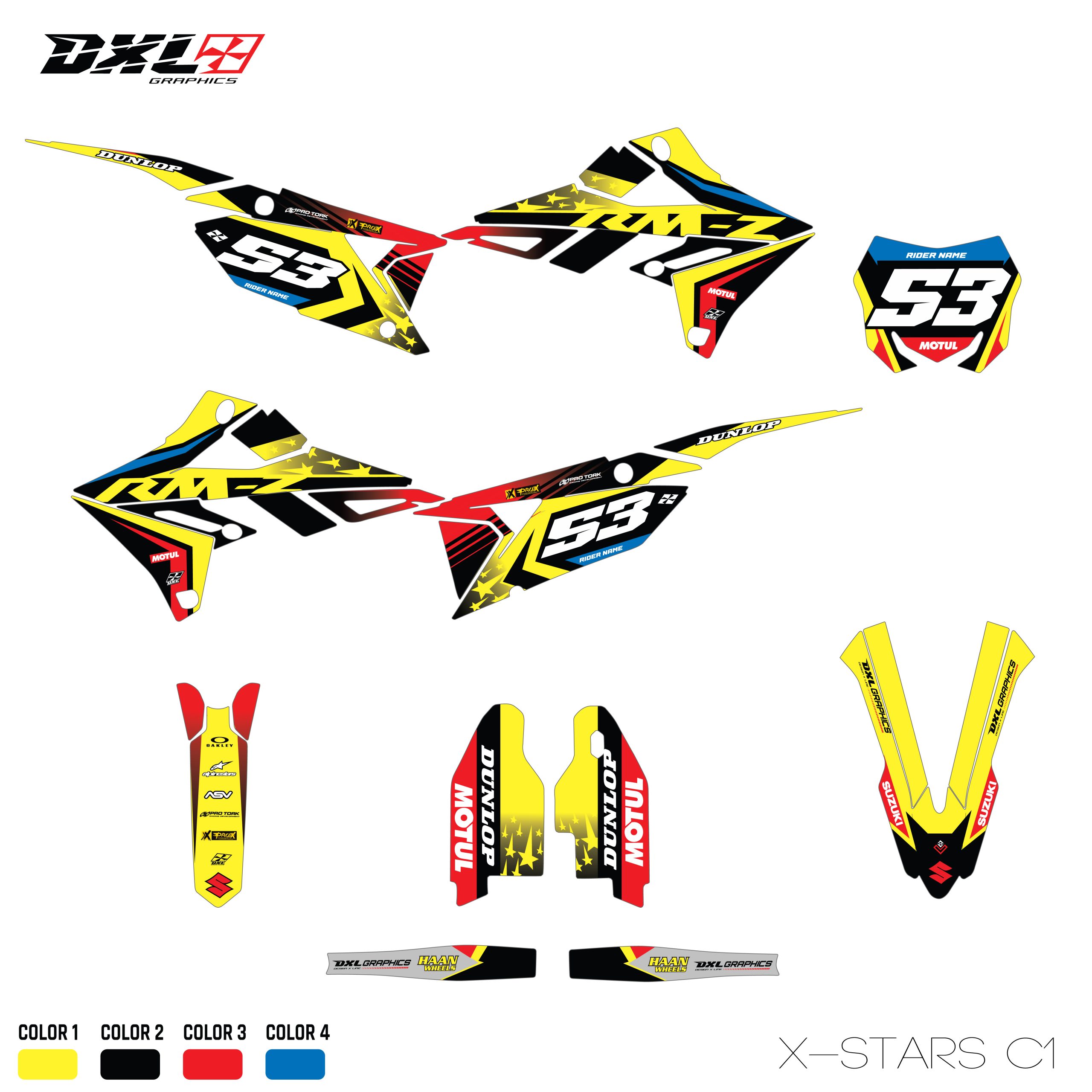 SUZUKI RMZ 250-450 FULL GRAPHICS KIT