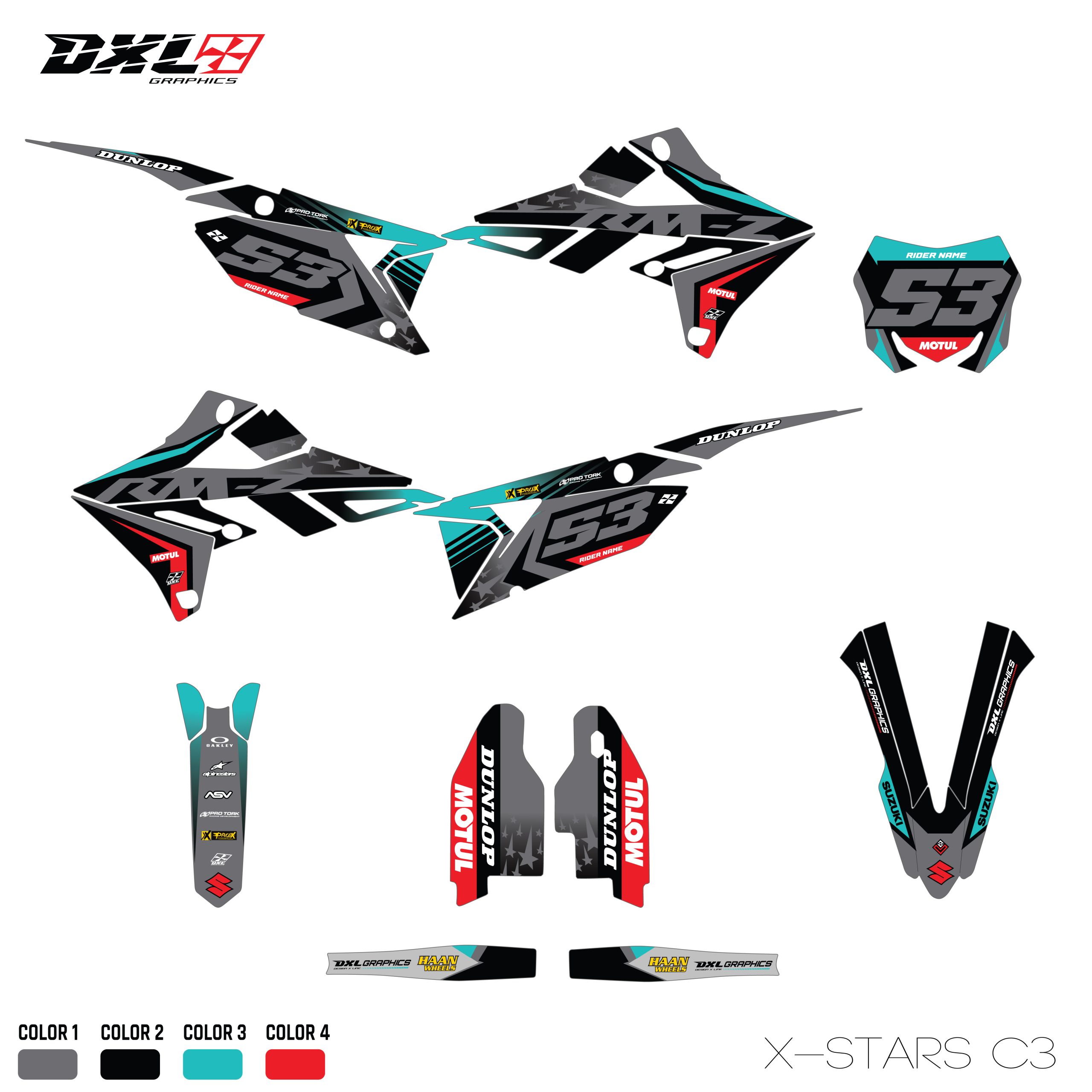 SUZUKI RMZ 250-450 FULL GRAPHICS KIT