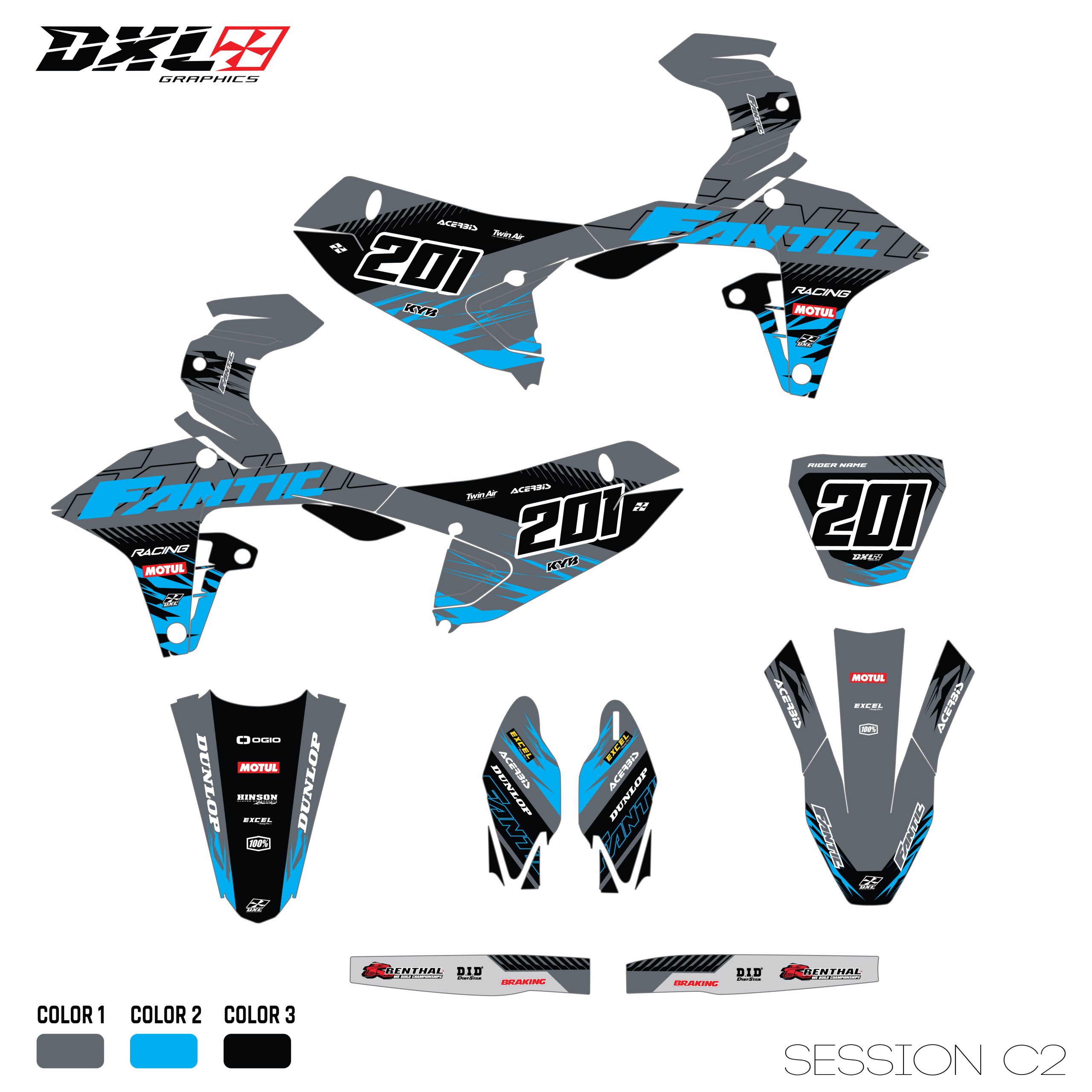 FANTIC XXR 250 FULL GRAPHICS KIT