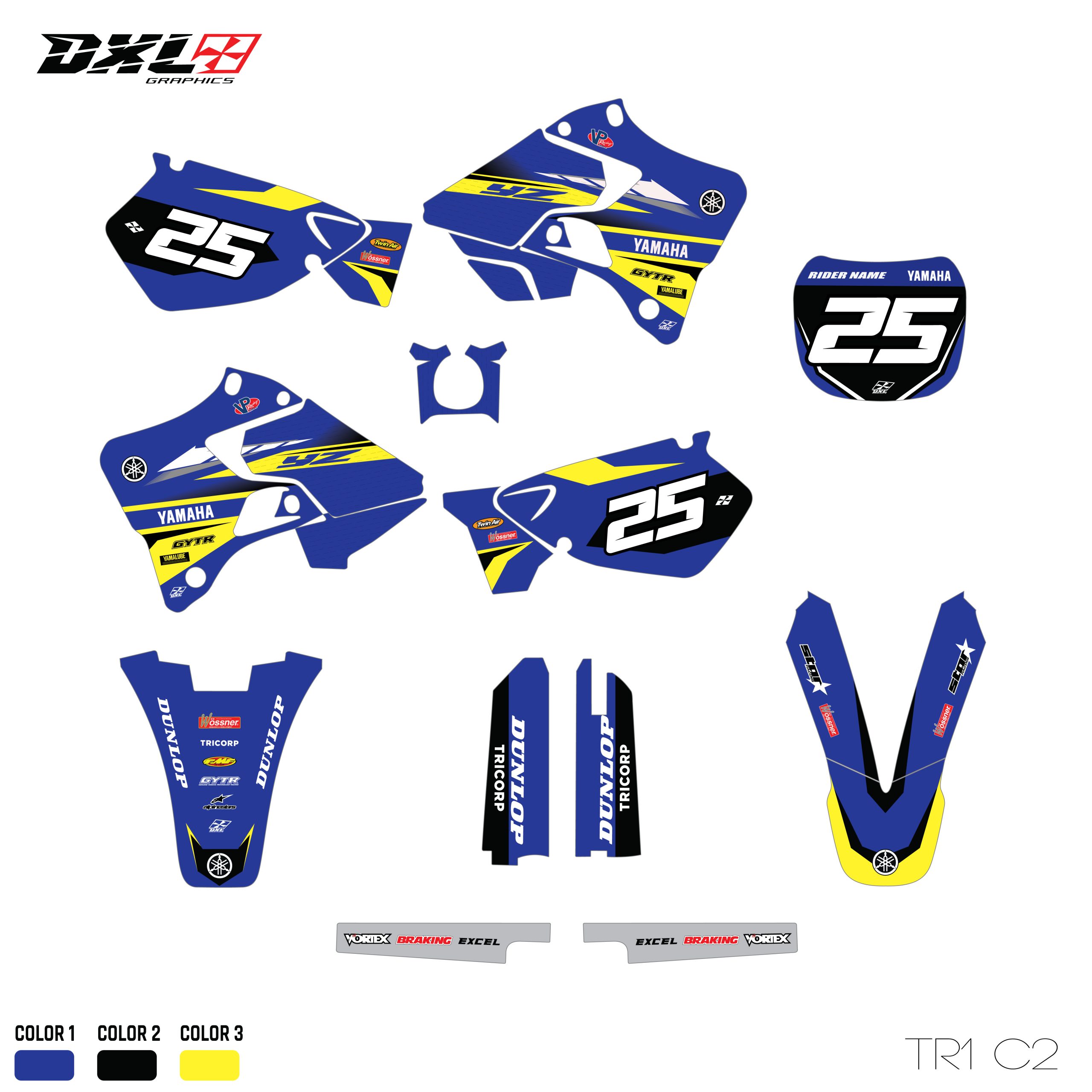YZ 125-250 FULL GRAPHICS KIT