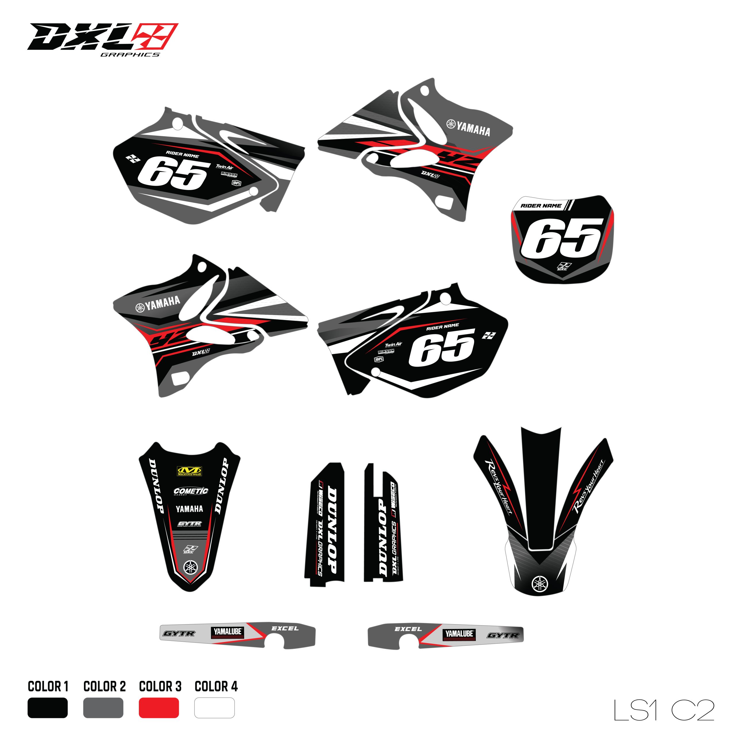 YZ 125-250 FULL GRAPHICS KIT