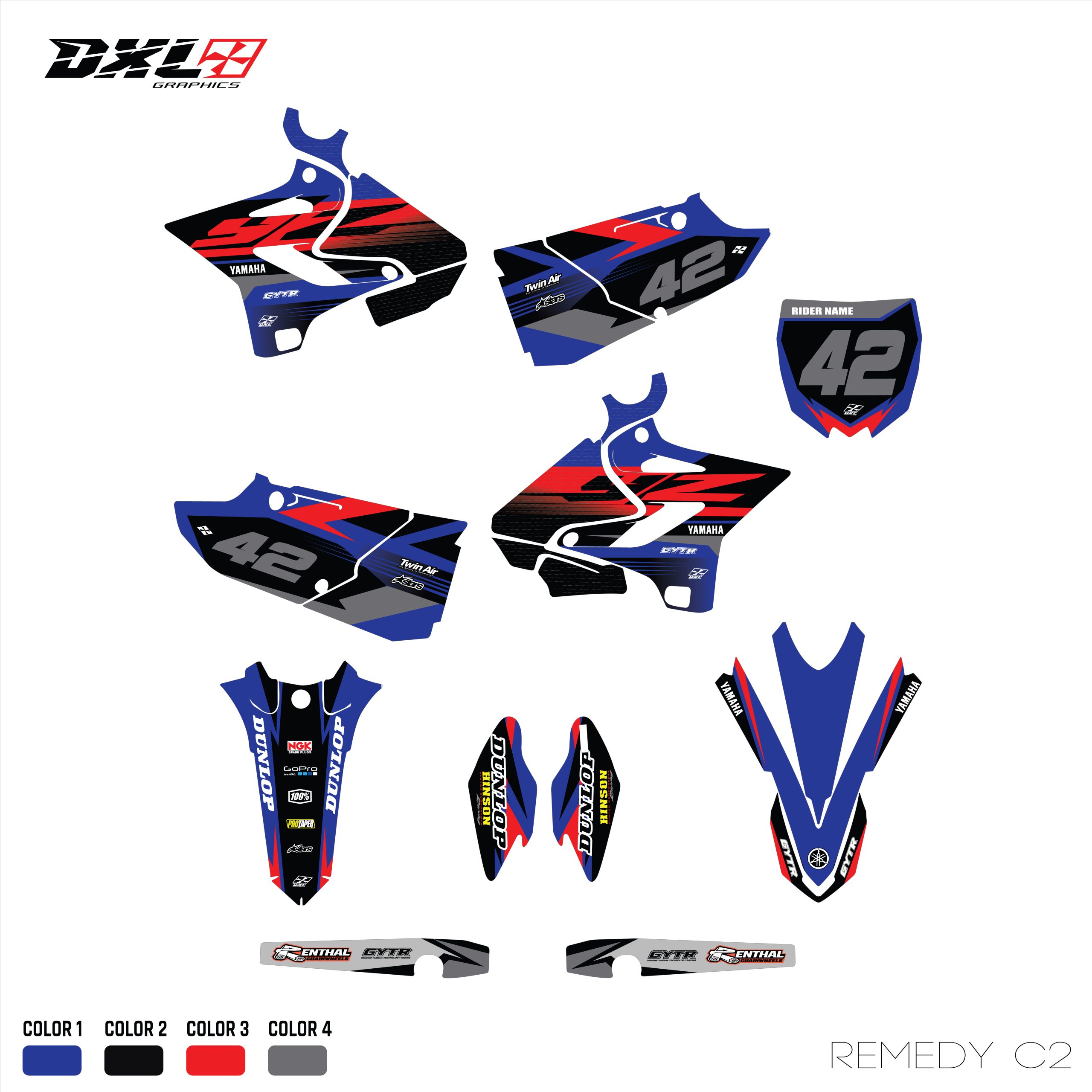 YZ 125-250 FULL GRAPHICS KIT