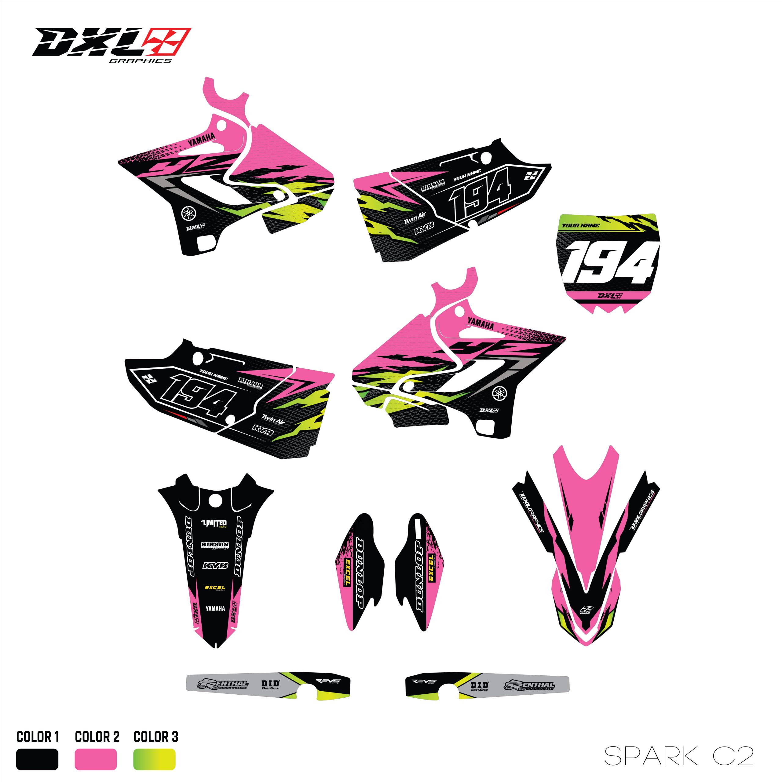YZ 125-250 FULL GRAPHICS KIT