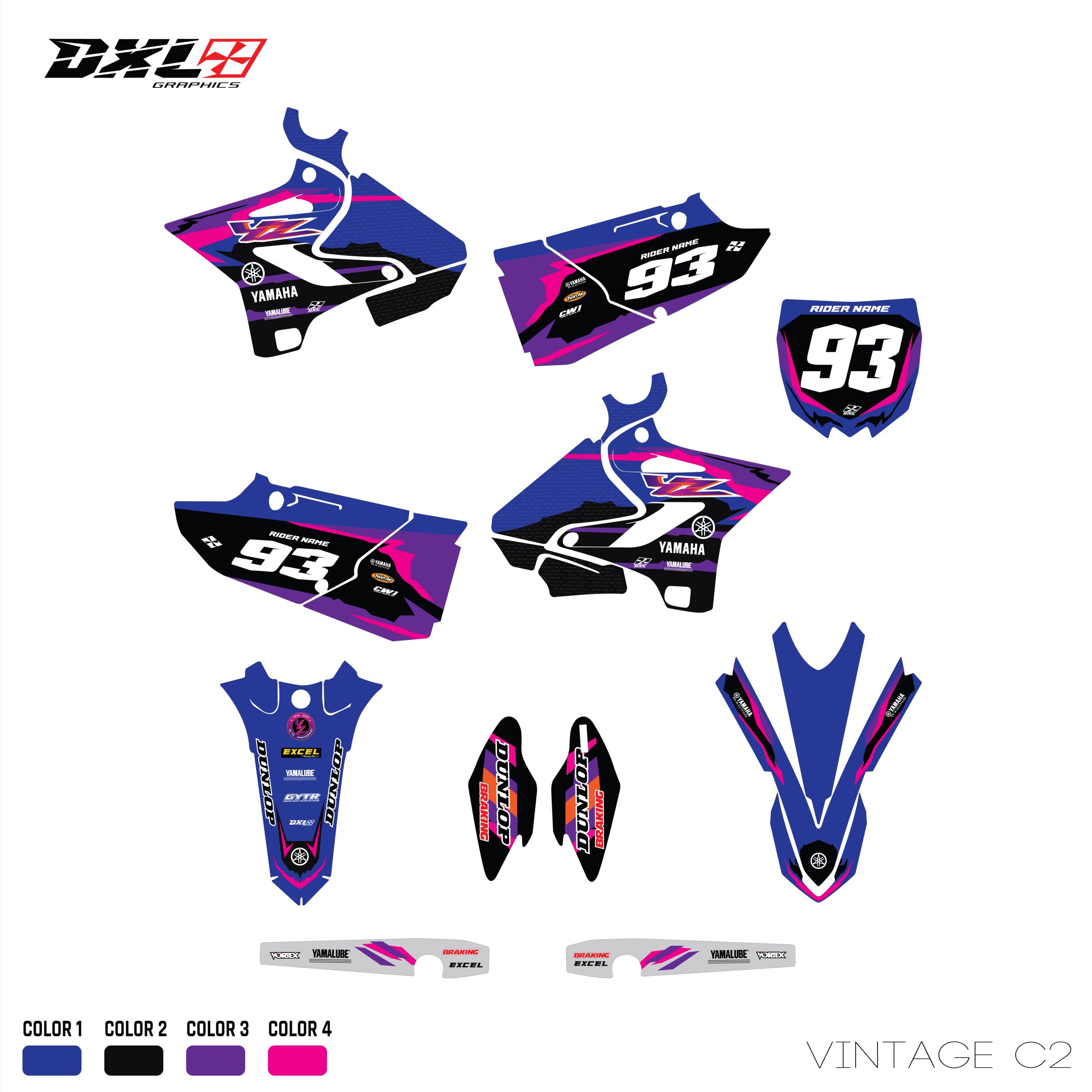 YZ 125-250 FULL GRAPHICS KIT