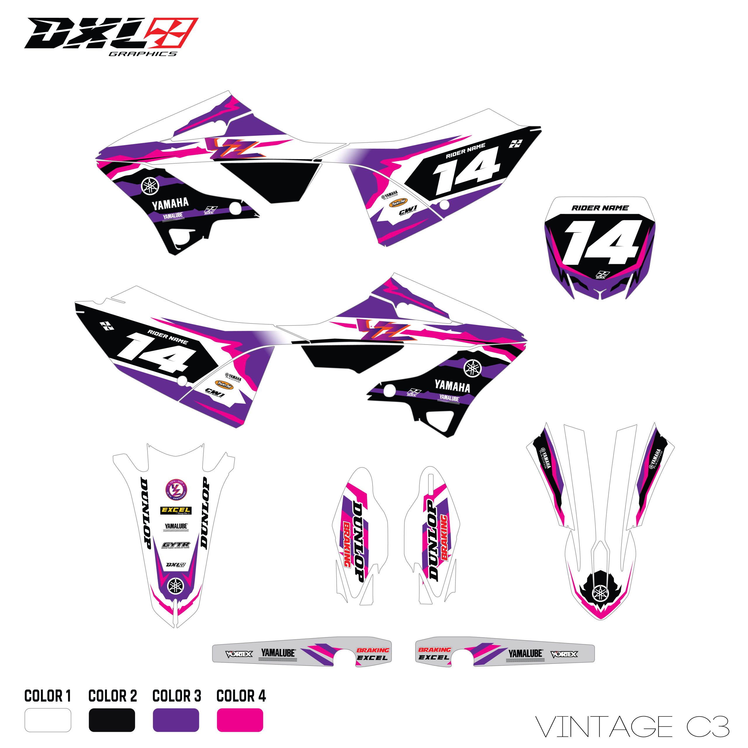 YZ 125-250 FULL GRAPHICS KIT