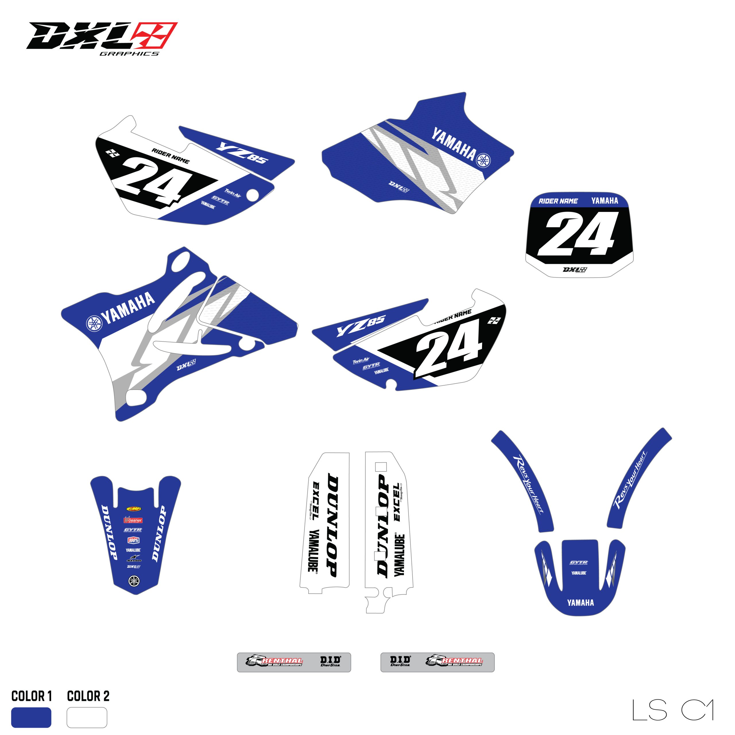 YZ 85 FULL GRAPHICS KIT